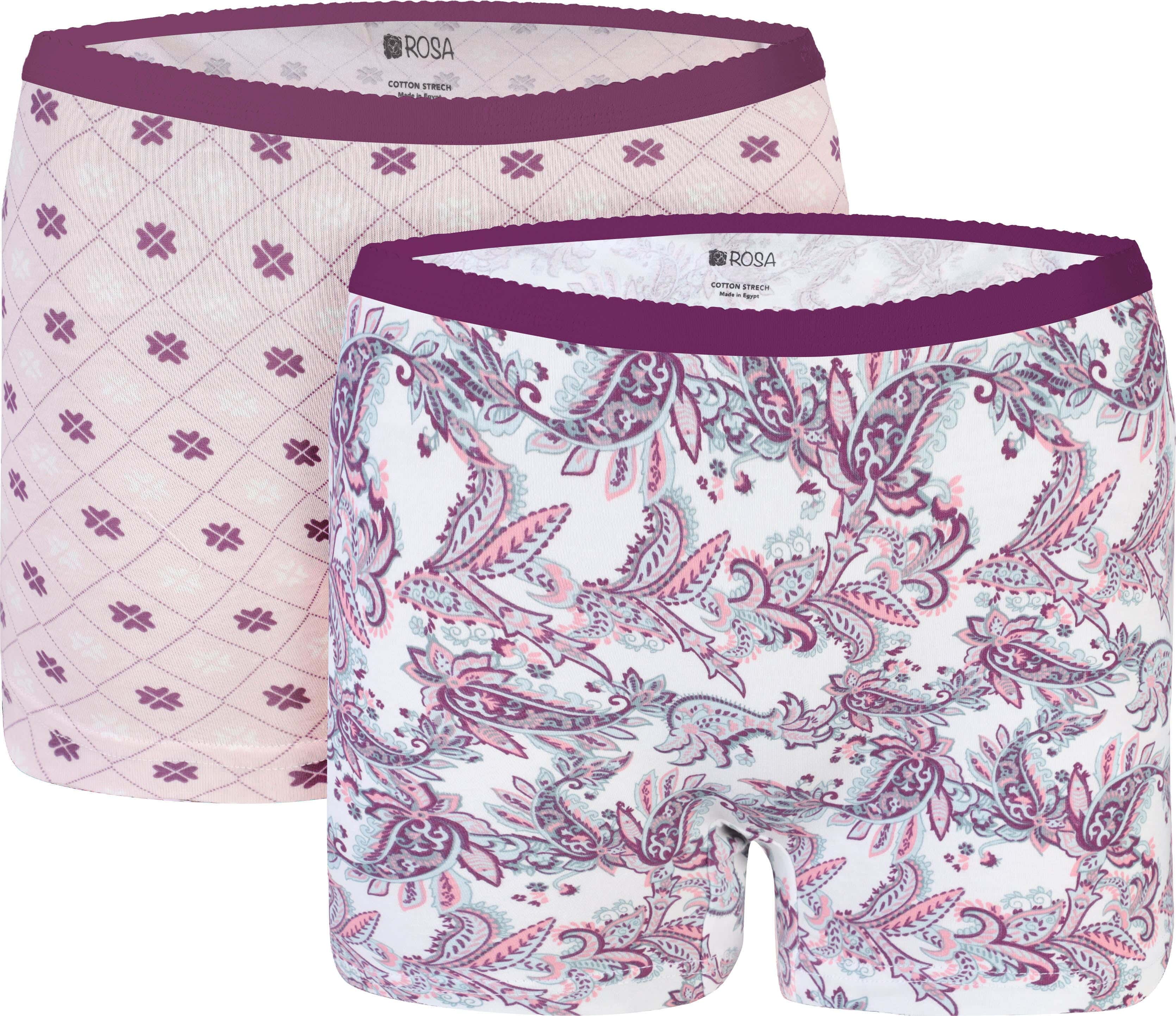 Zietoon Rosa Lycra Hot Shorts Set for Women, 2 Pieces, Size XL