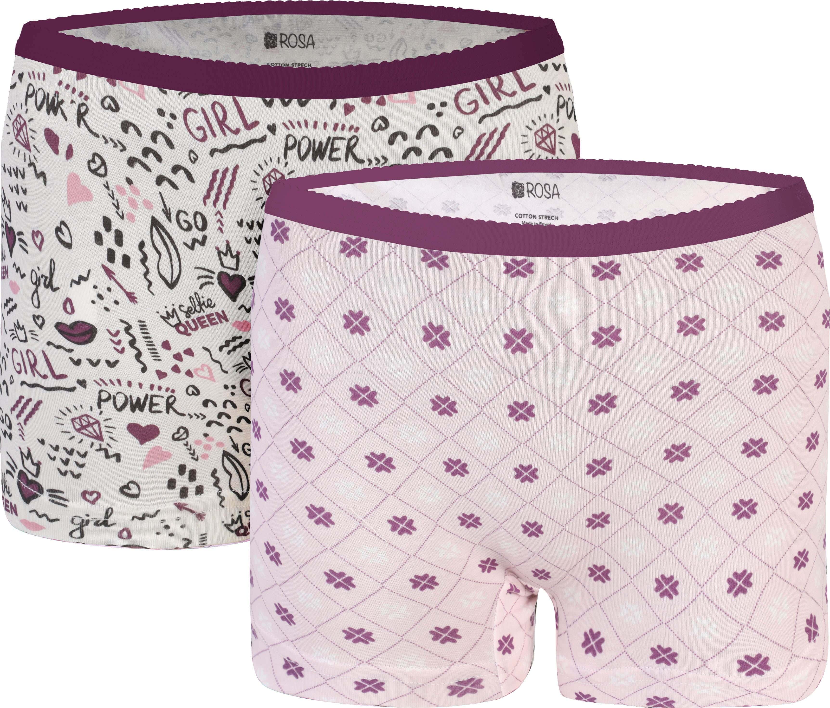 Rosa Lycra Hot Shorts Set for Women, 2 Pieces, Size S