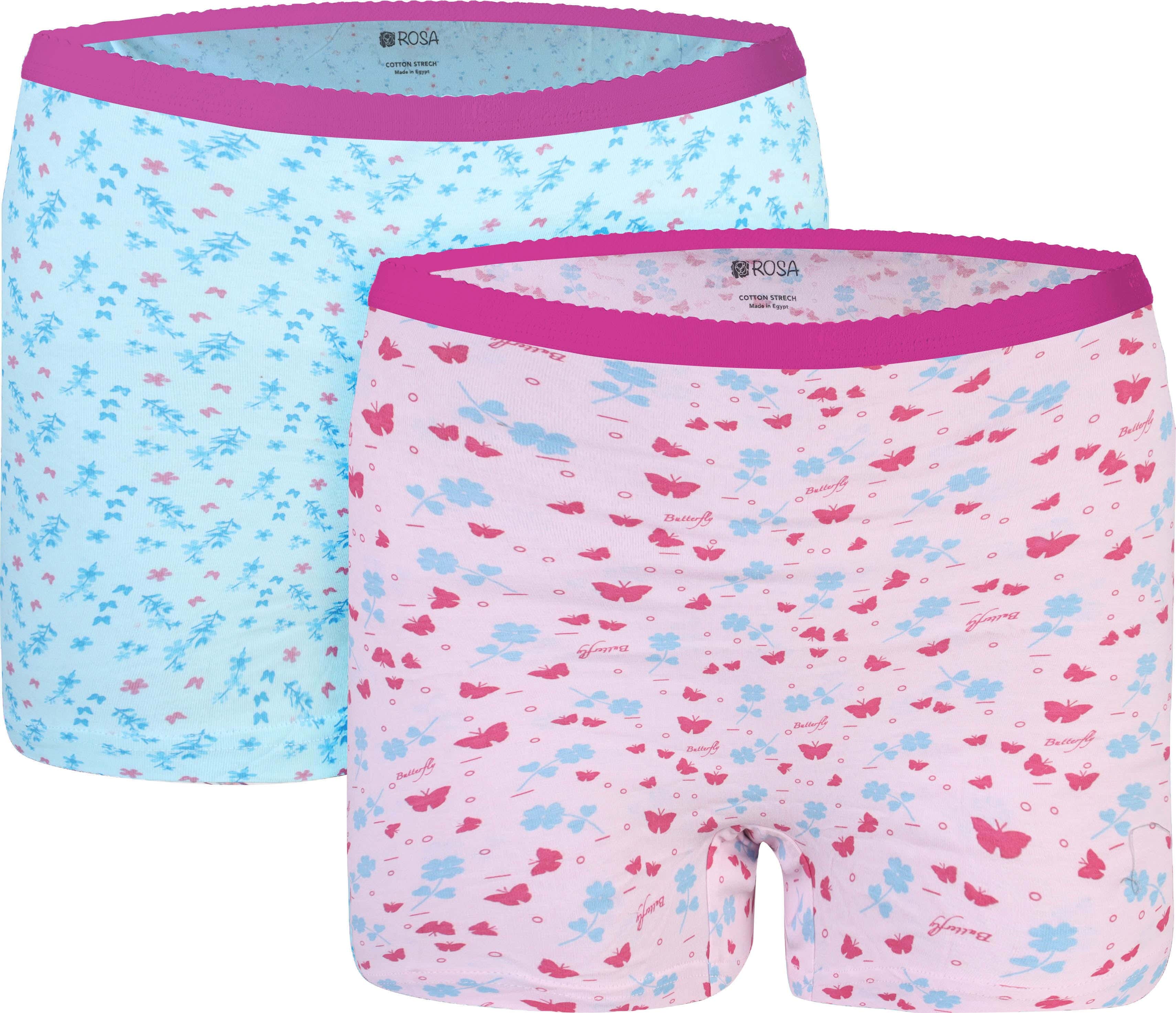 Rosa Lycra Hot Shorts Set for Women, 2 Pieces, Size 5XL