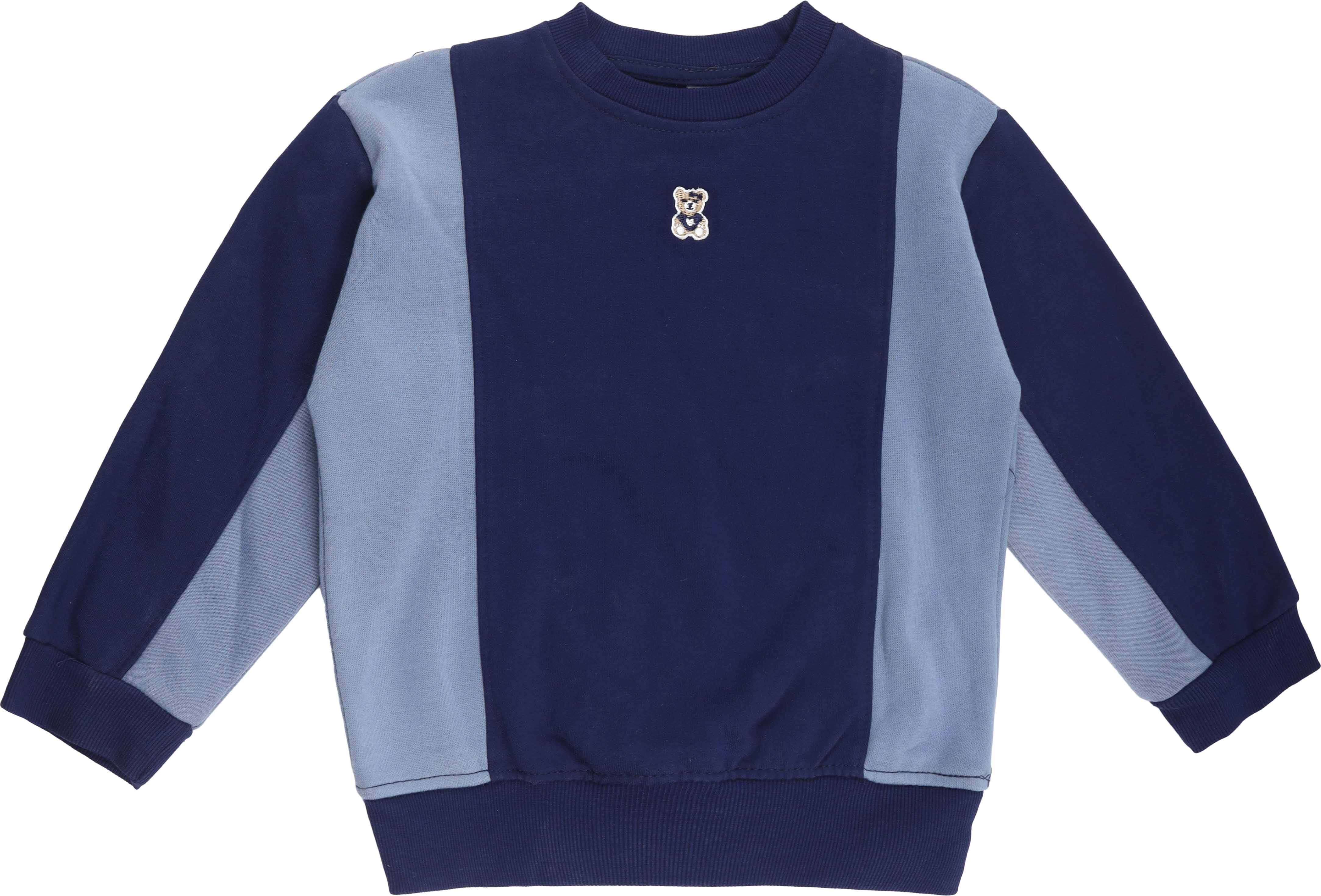 cotton sweatshirt For Boys, Size 2 - 3 Years - Navy Blue