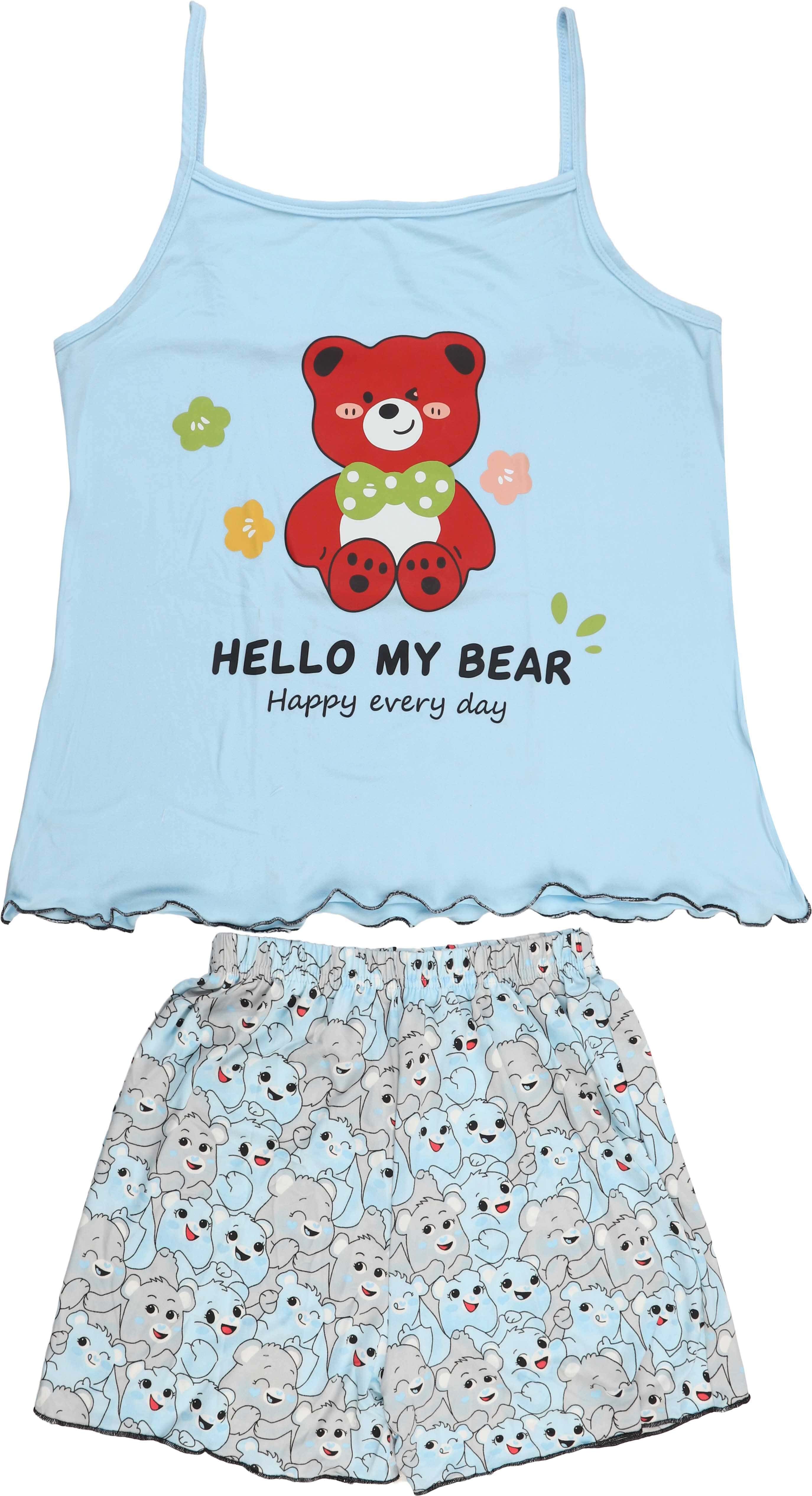 Caesar Lycra Pajama Set, 2 Pieces, Size L