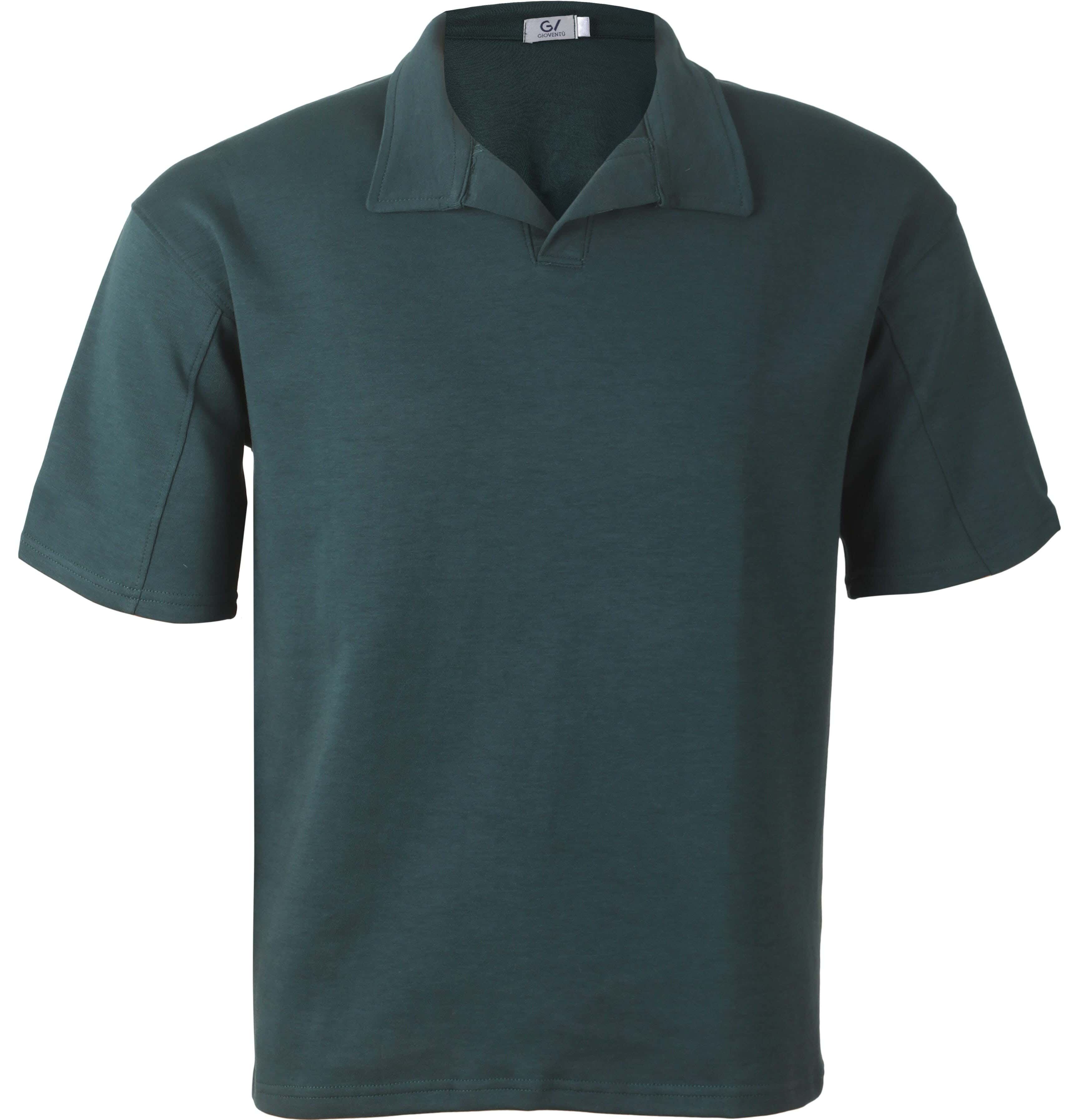 Men'S Cotton Polo Shirt, Size XL - Green