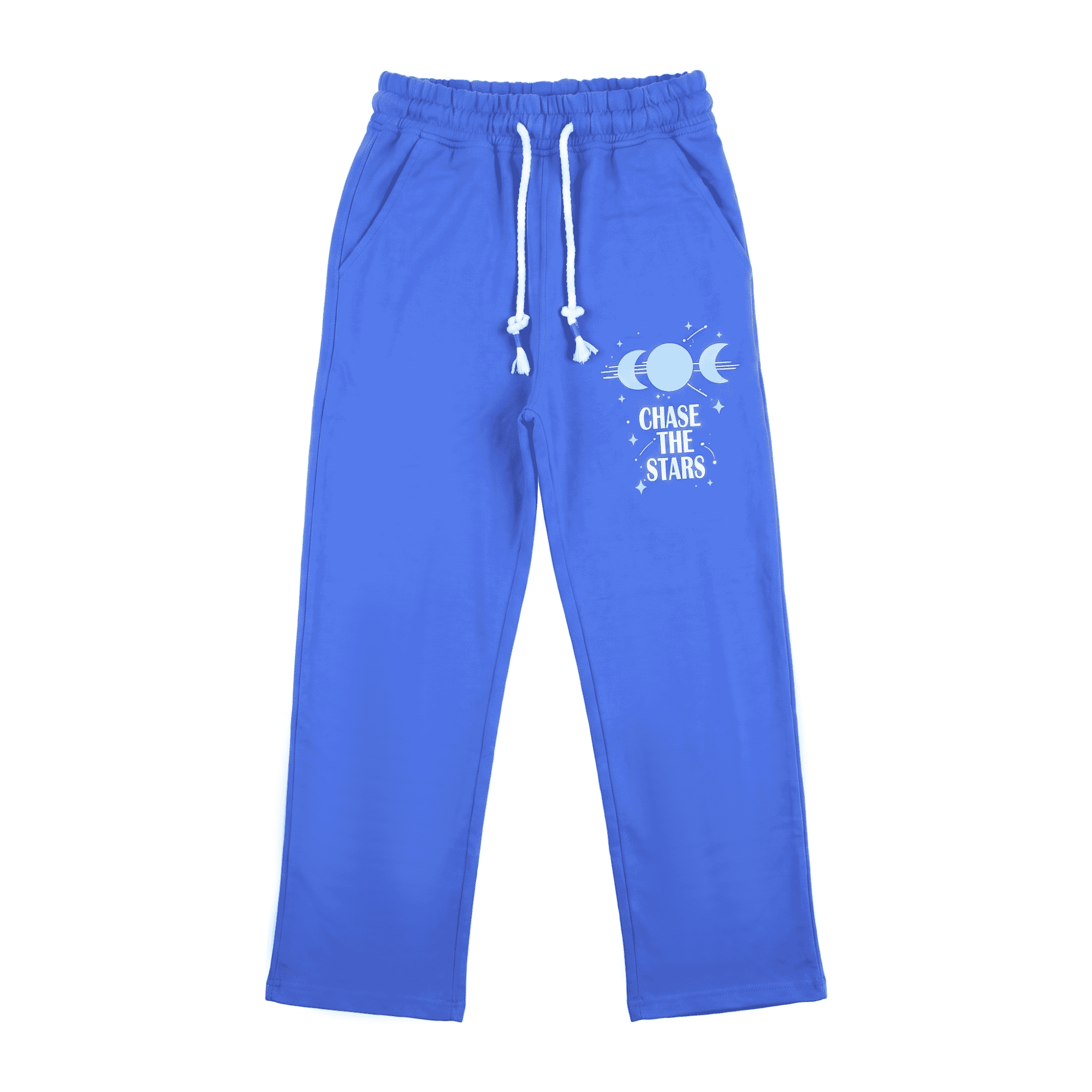 Cotton Wide Leg Pants For Girls, Size 8 - Blue