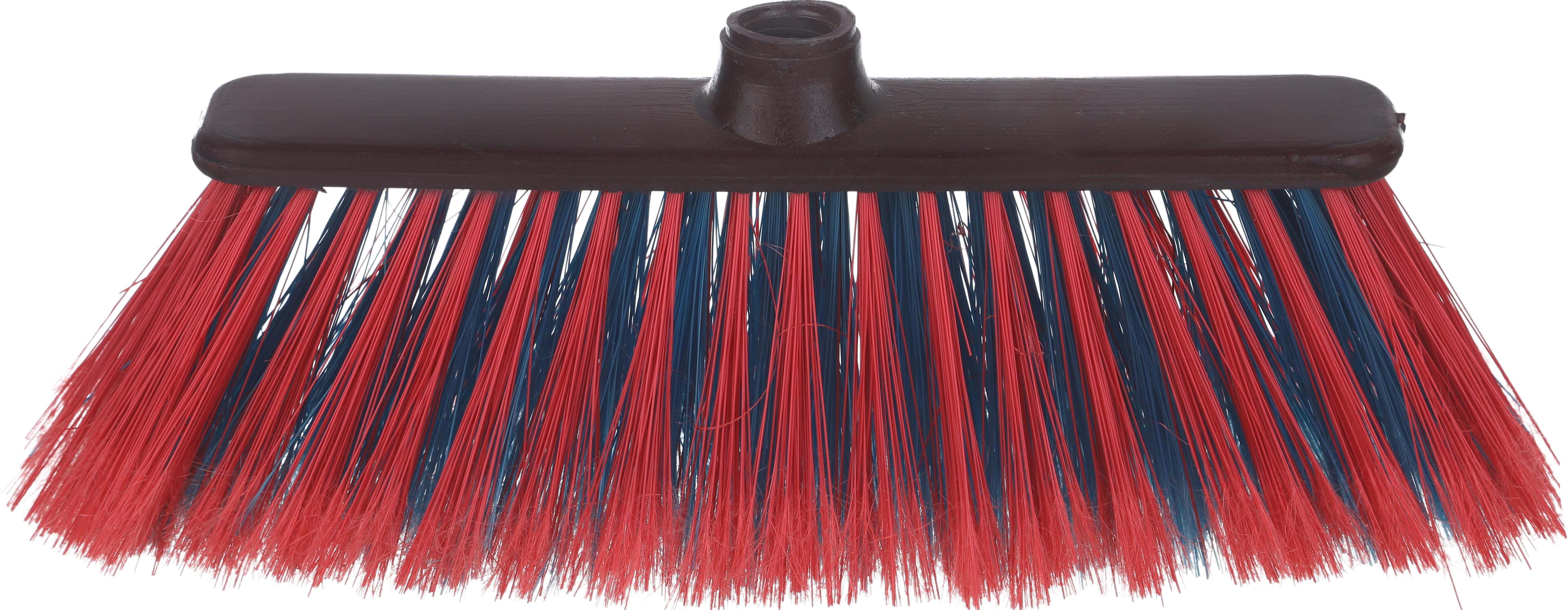 El Helal & Star Plastic Floor Cleaning Brush, 27 cm, Without Handle - Red Blue