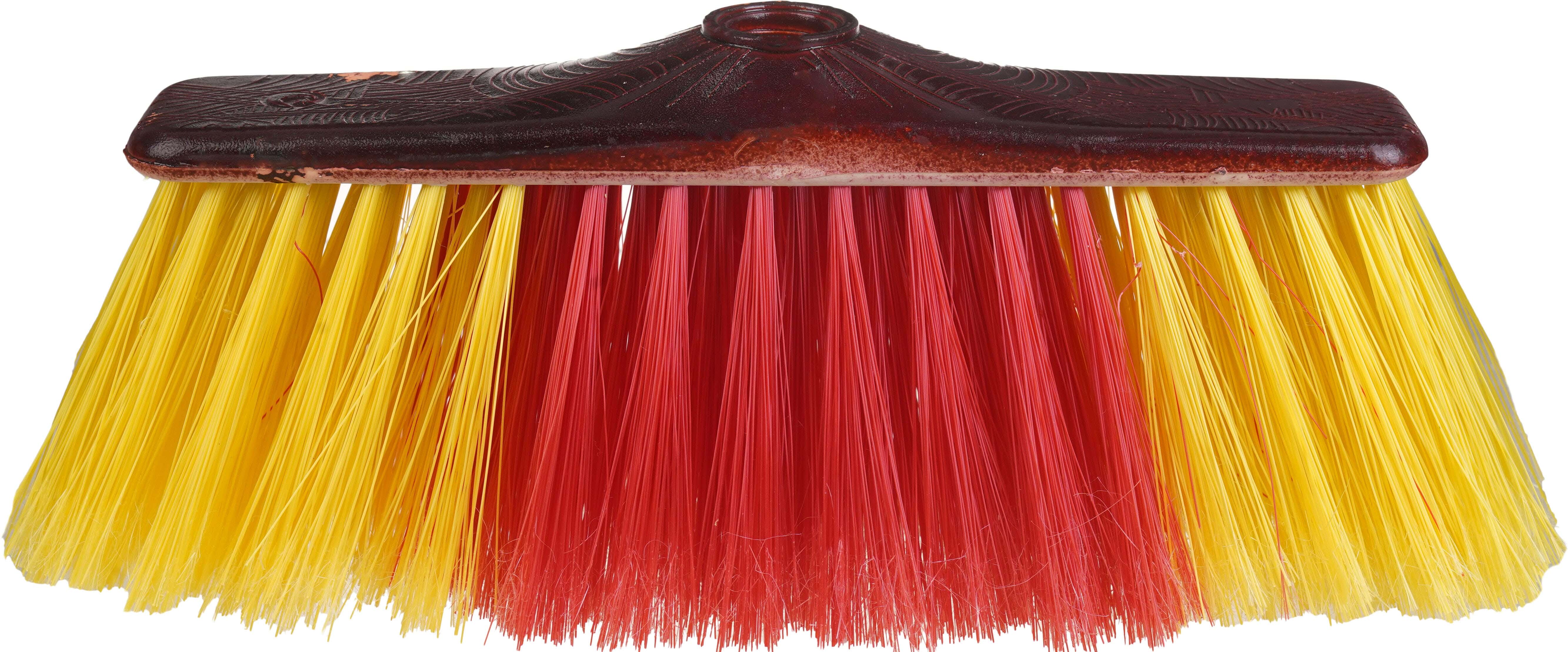 El Helal & Silver Star Plastic Cleaning Brush without Handle, 26 cm - Yellow Red