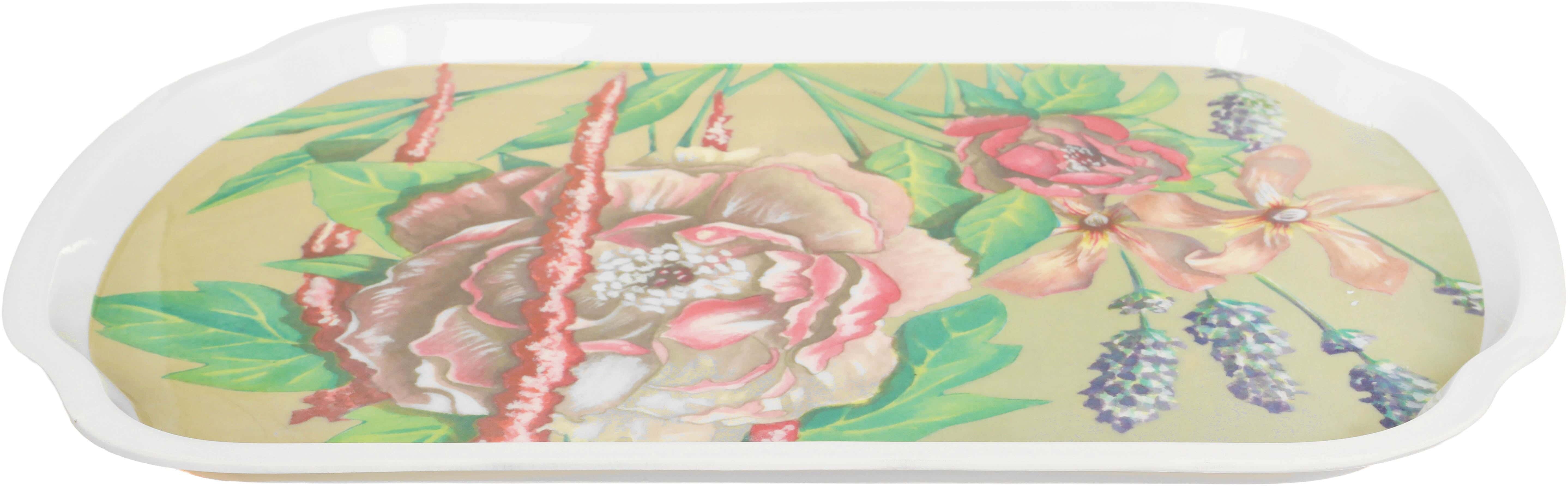 Al Sharif Rectangular Melamine Serving Tray, 45×63 cm - Multicolor