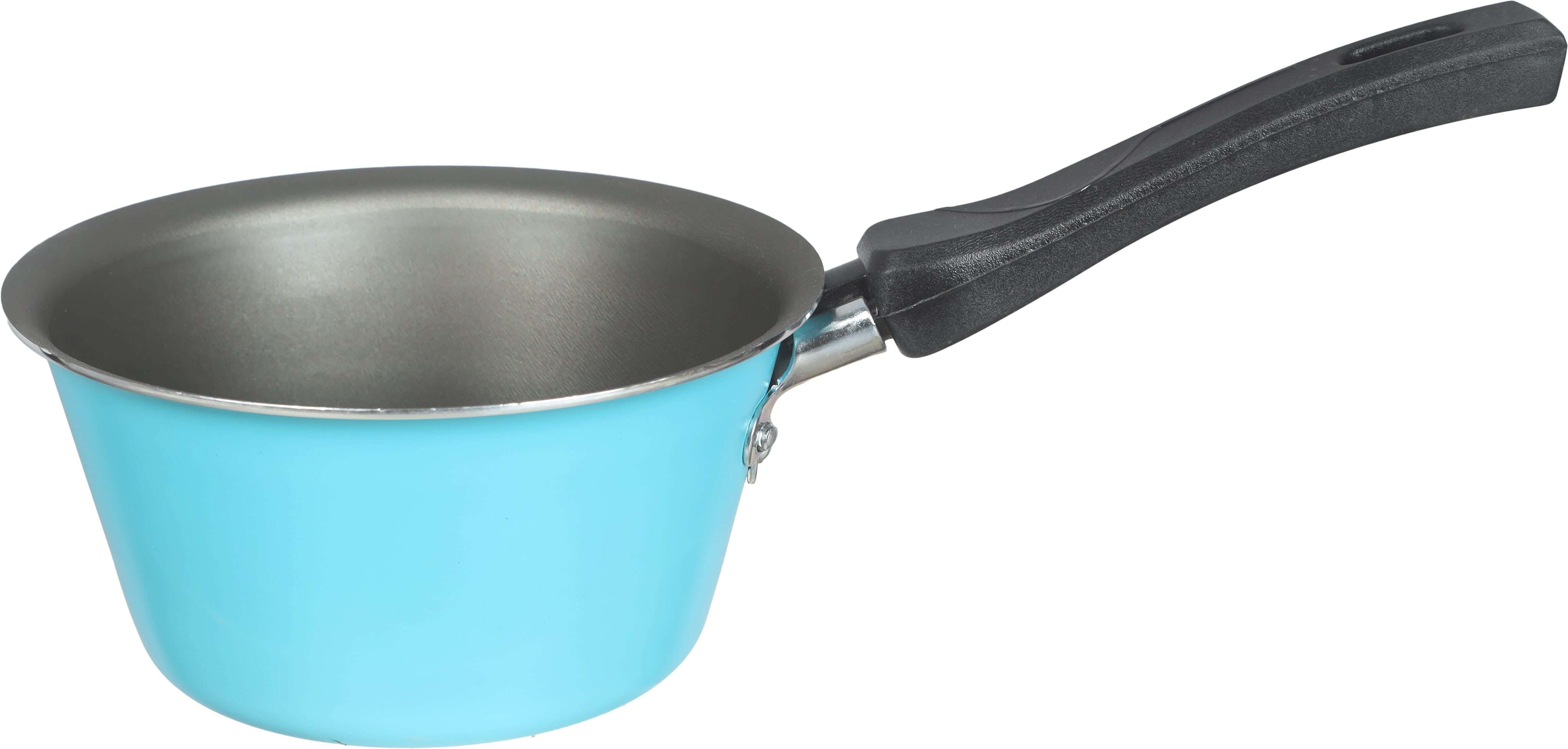 Trueval Teflon Casserole, 14 cm - Light Blue