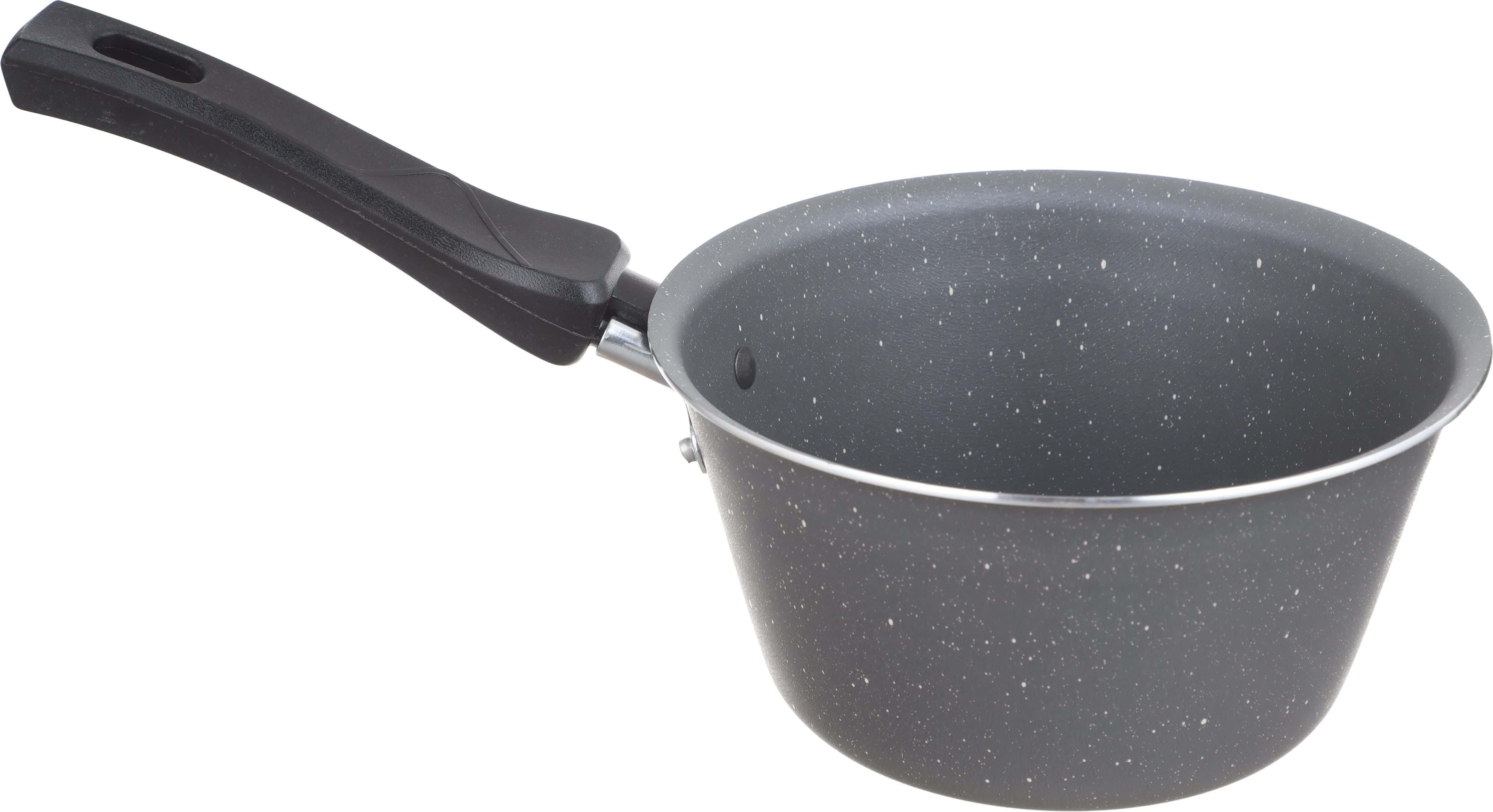 Trueval Teflon Casserole, 16 cm - Grey