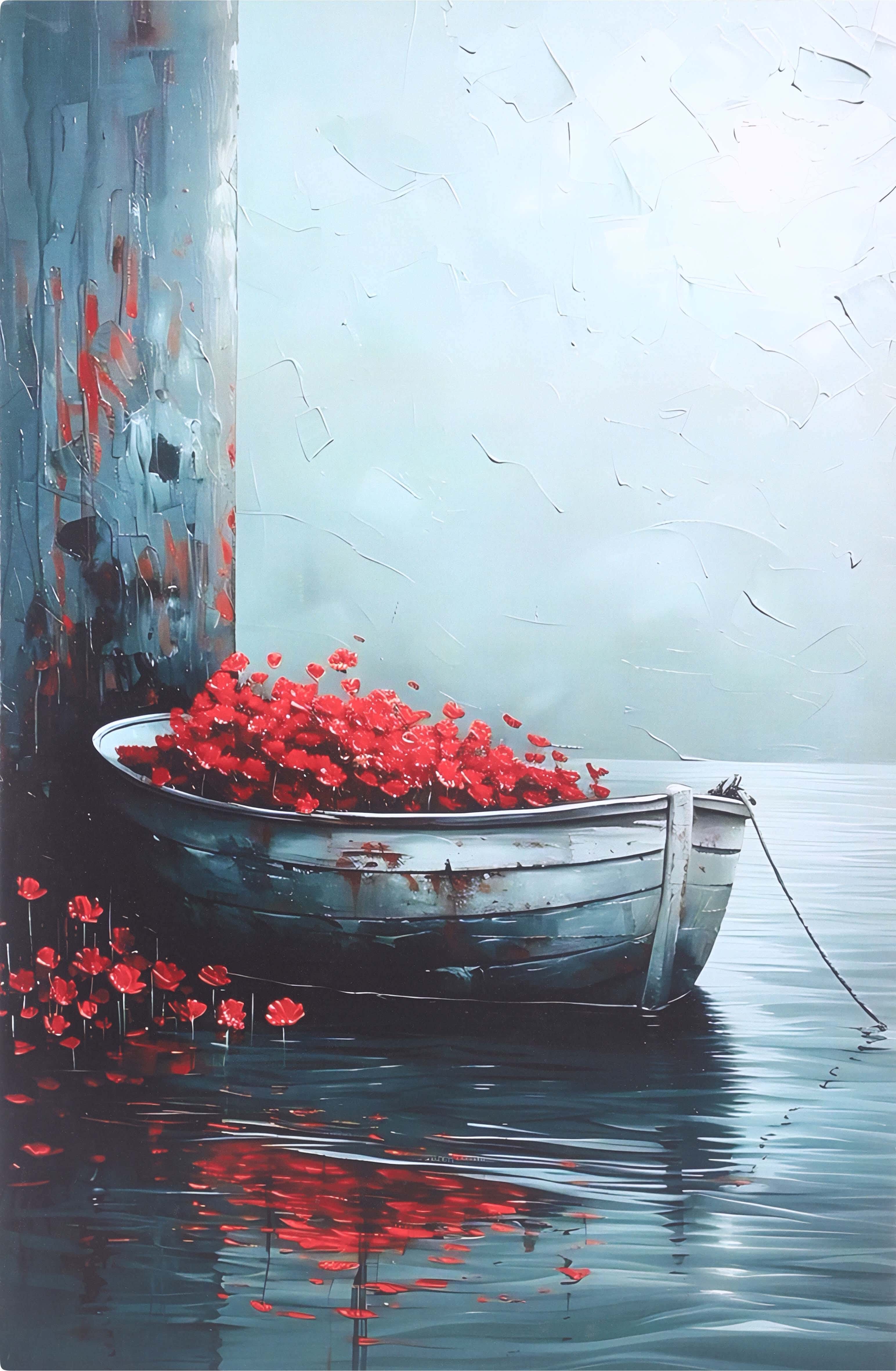Modern Wooden Wall Art, 35×50 cm