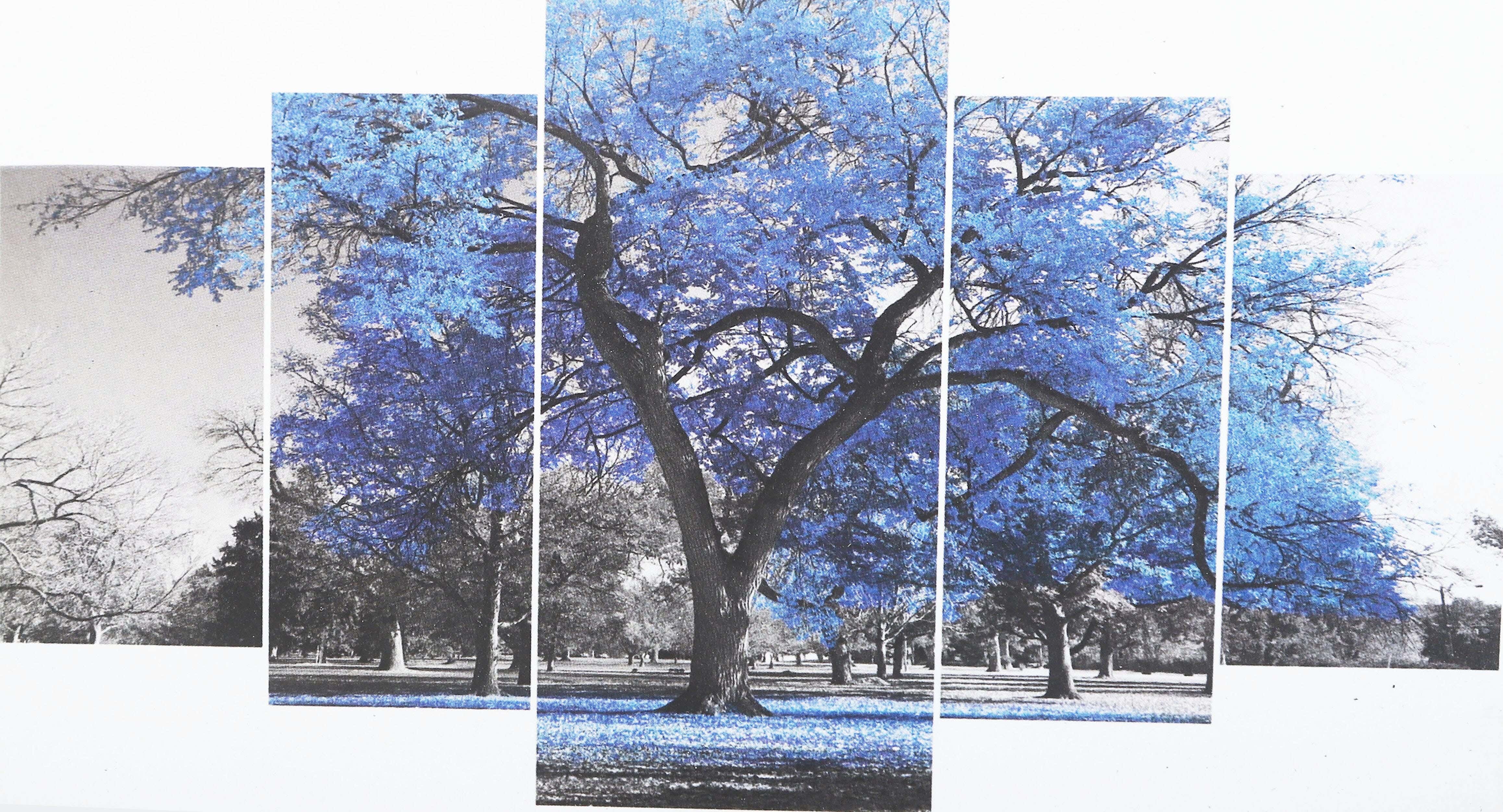 Wood Modern Tableau, 5 Pecies, 110×60 cm - Multicolor