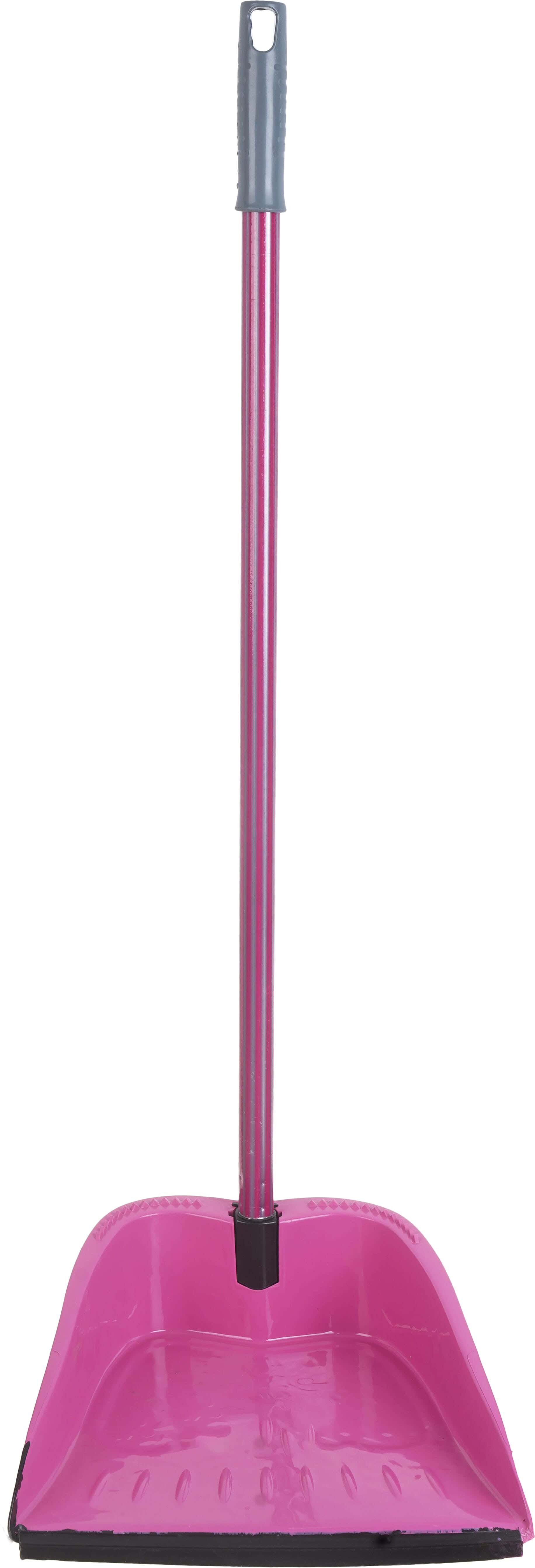 El Helal & Silver Star Plastic Shovel With Hand, 79×24 cm - Fuchsia Grey
