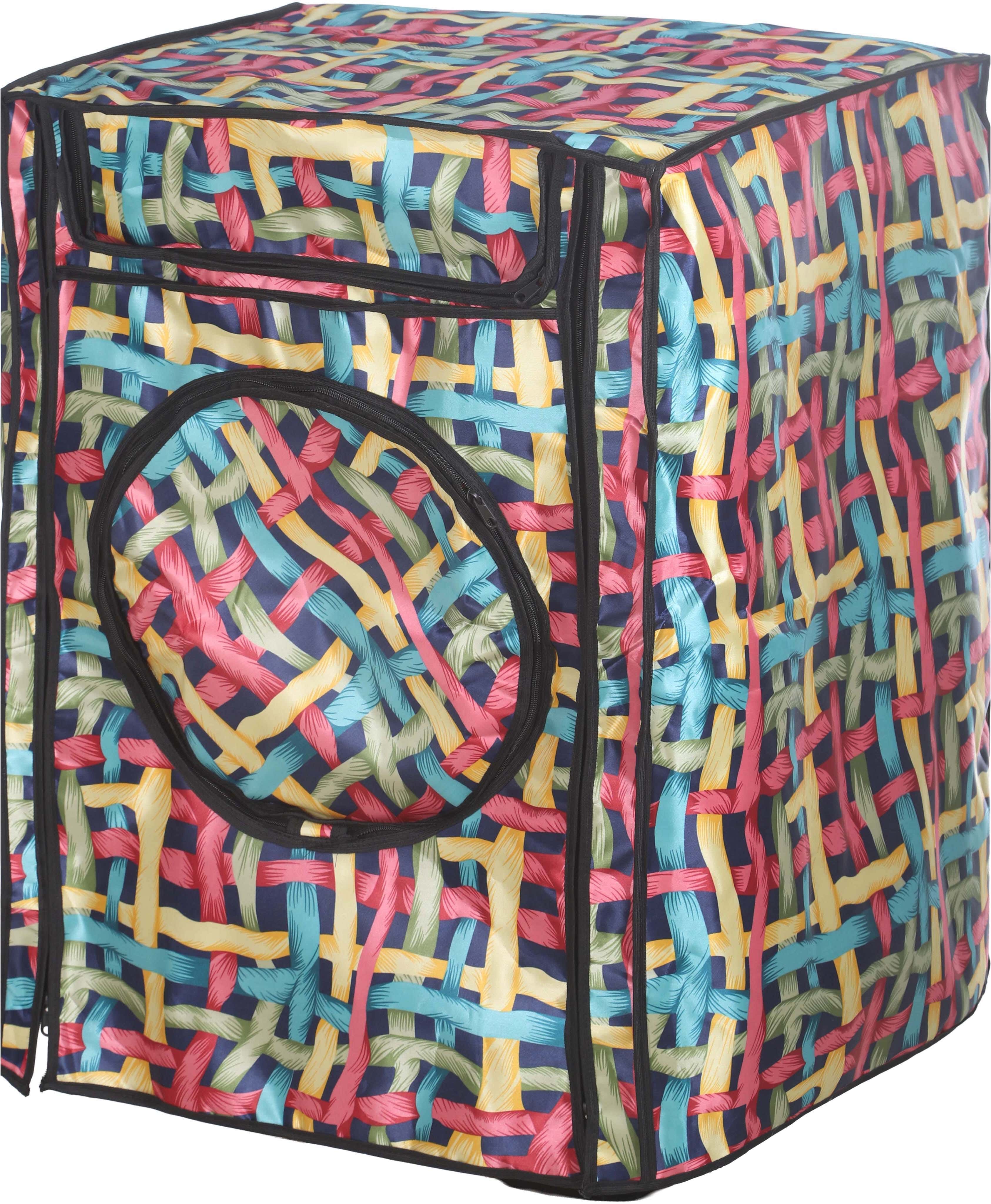 Al Alamiya Satin Full Automatic Washing Machine Cover, 62×83×62 cm - Multicolor