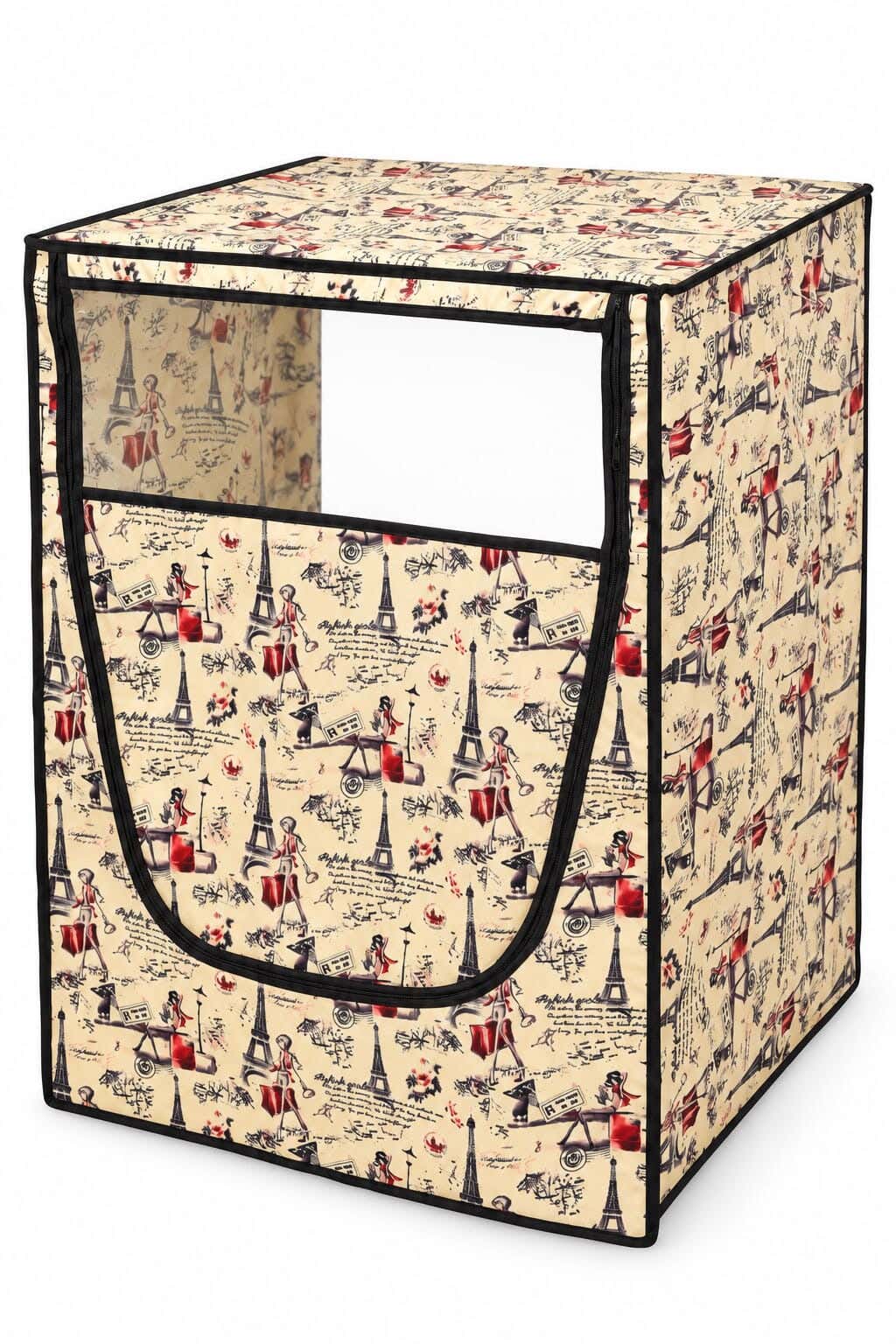 Satin Full Automatic Washing Machine Cover, 62×78×62 cm - Multicolor