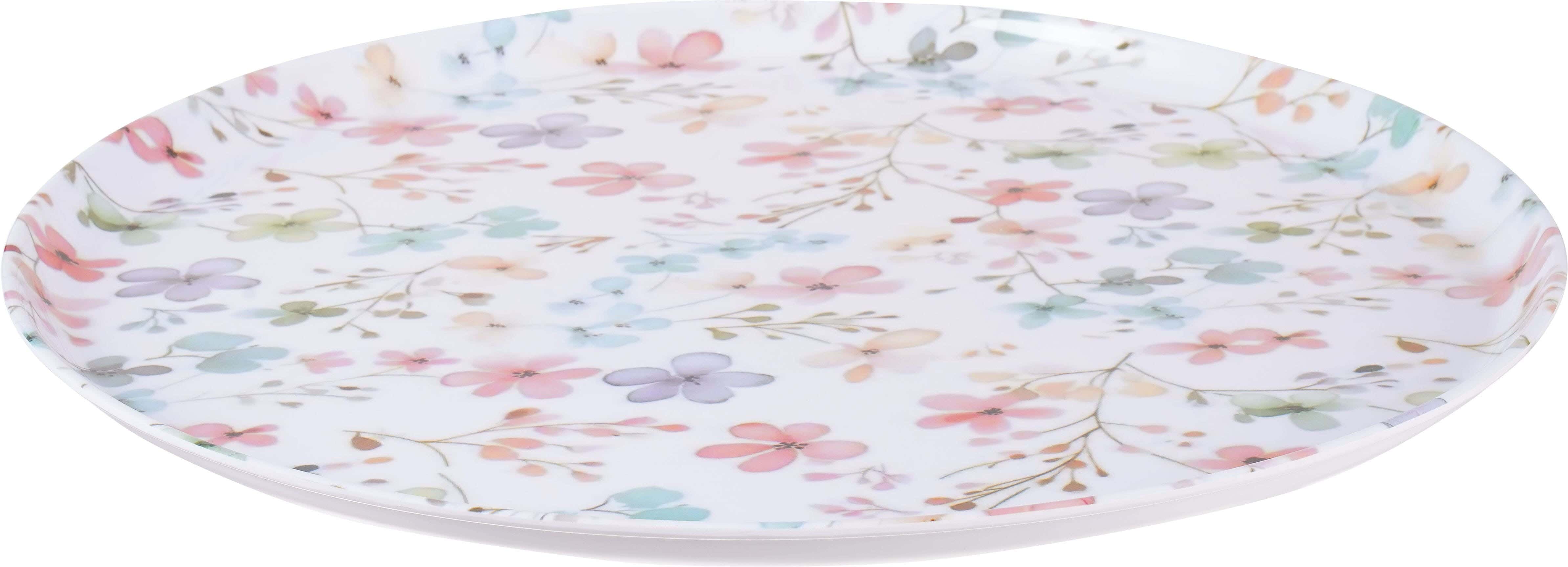 Zahra Elmohandes Melamine Serving Tray, 58 cm - Multicolor