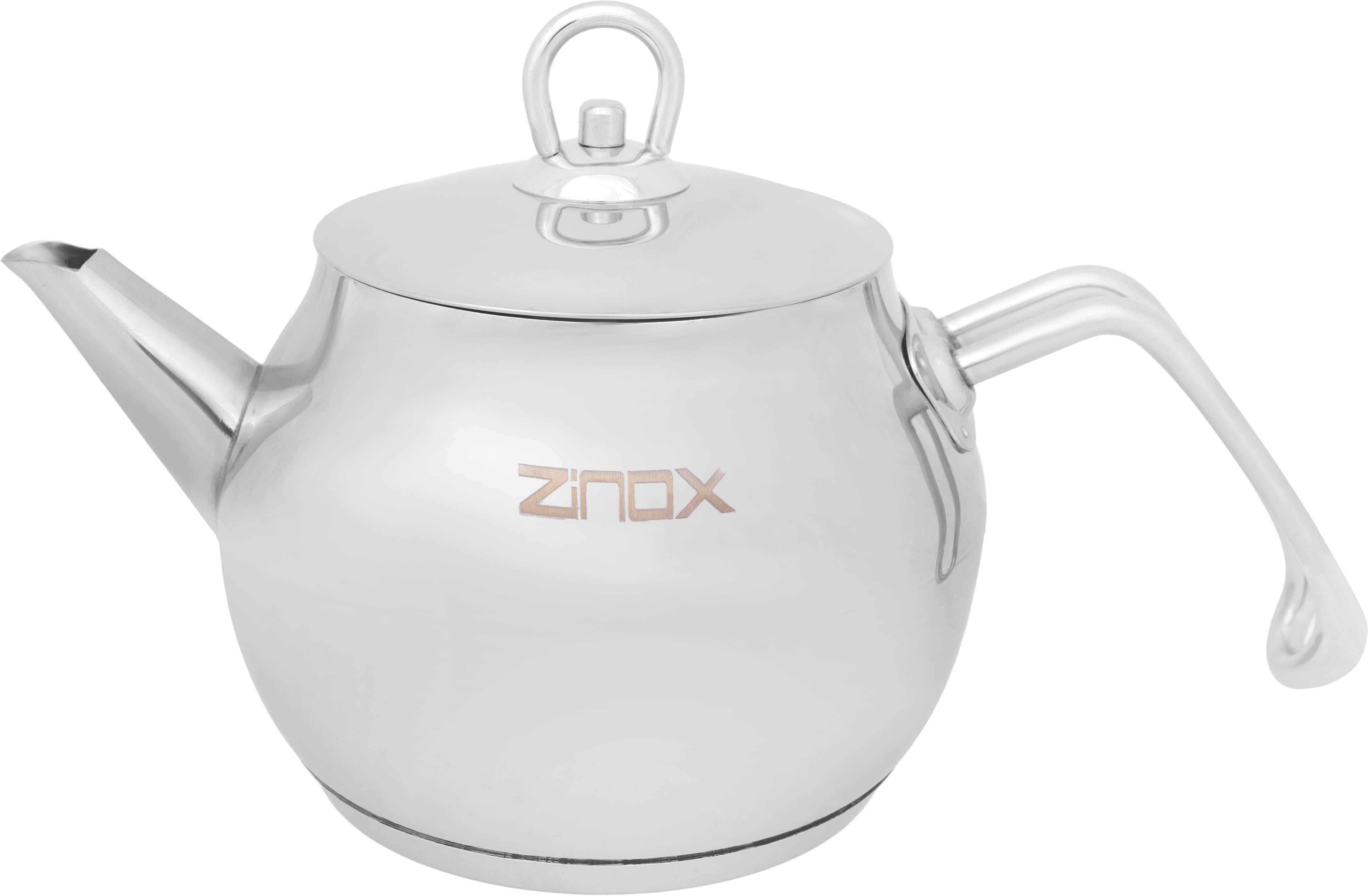 Zinox Stainless Steel Teapot, 1 Liter - Silver