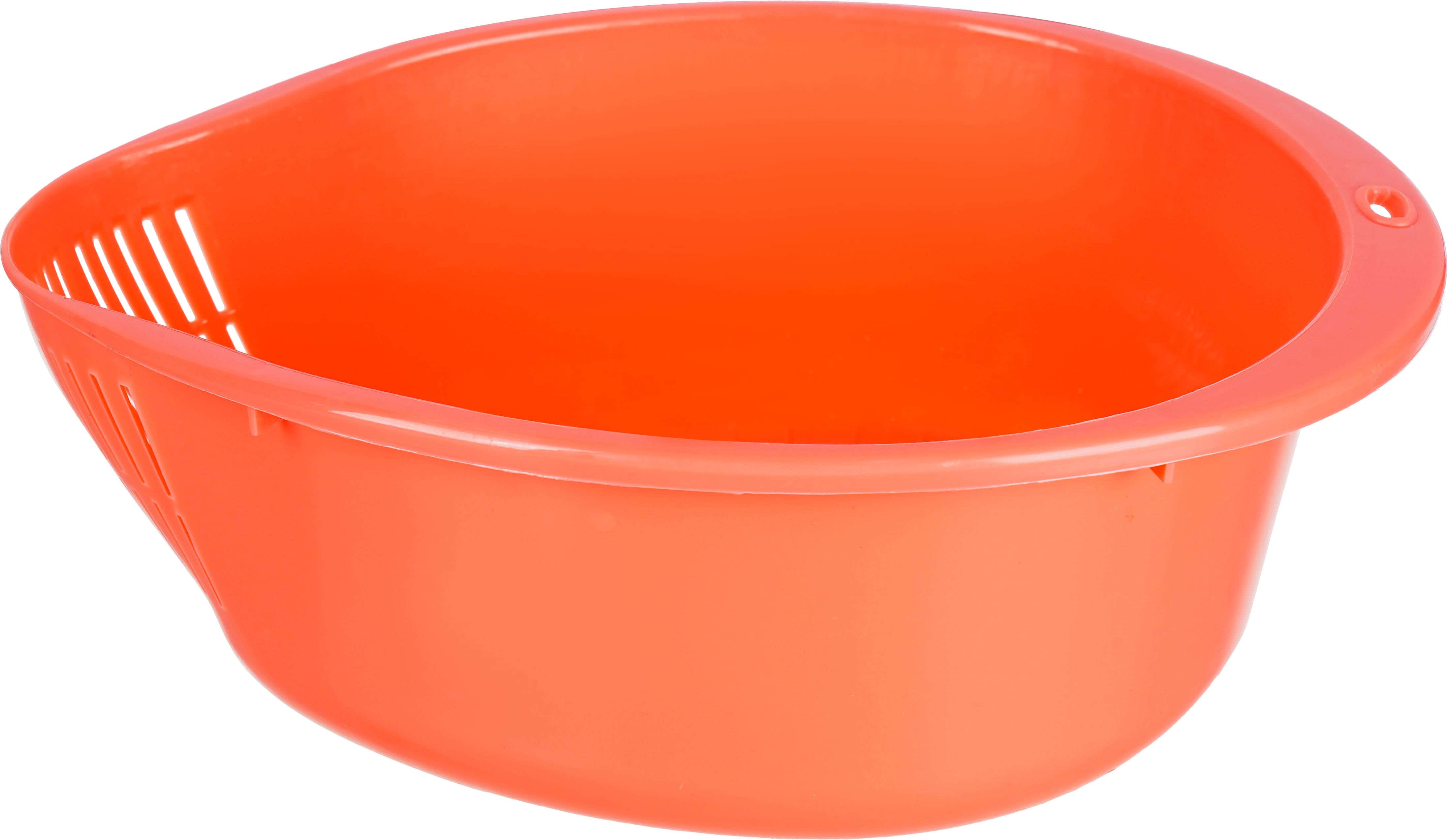 El Hoda Plastic Rice Strainer, 19×25×9 cm - Light Red