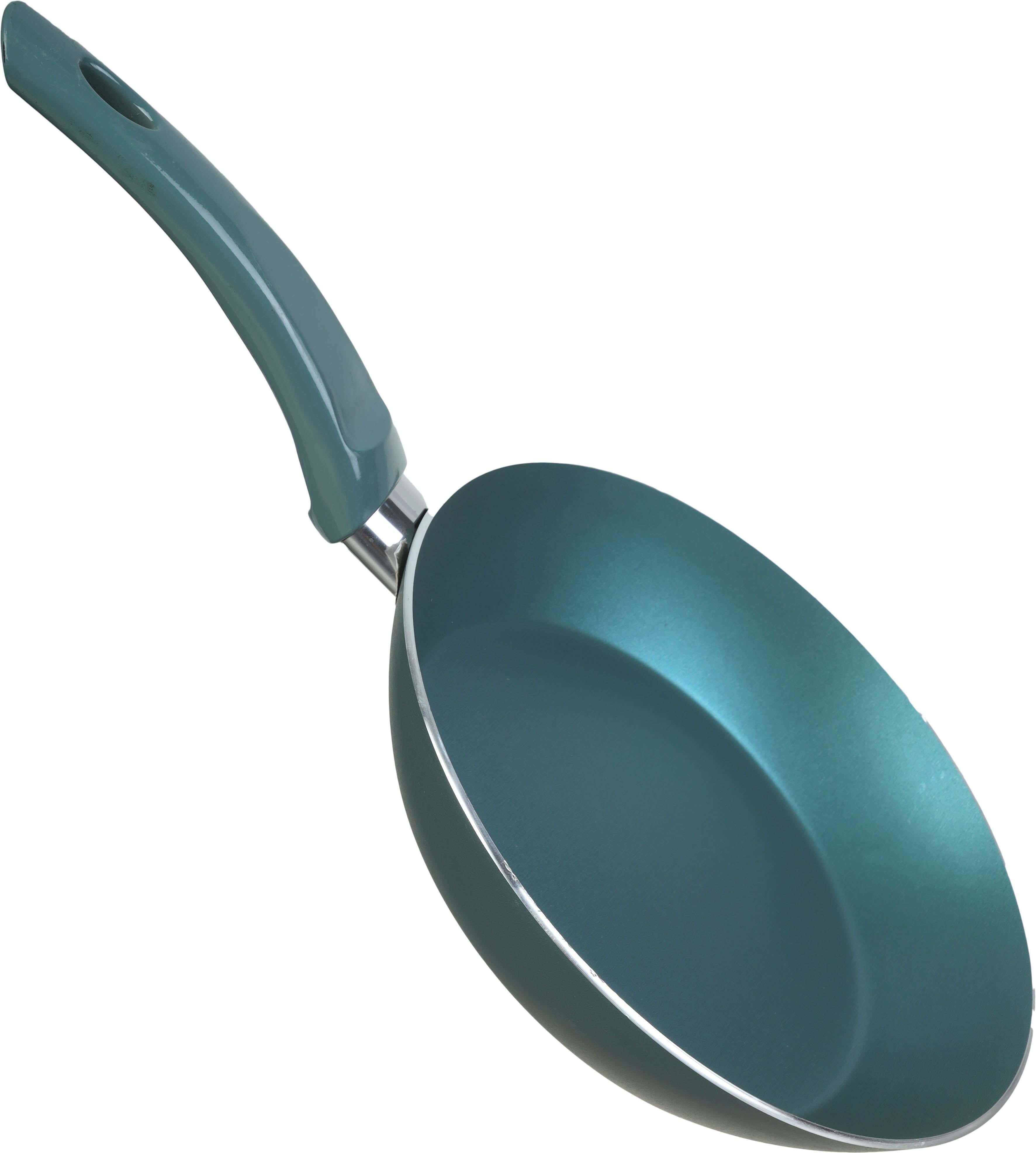 Trueval Teflon Frying Pan, 24 cm - Green