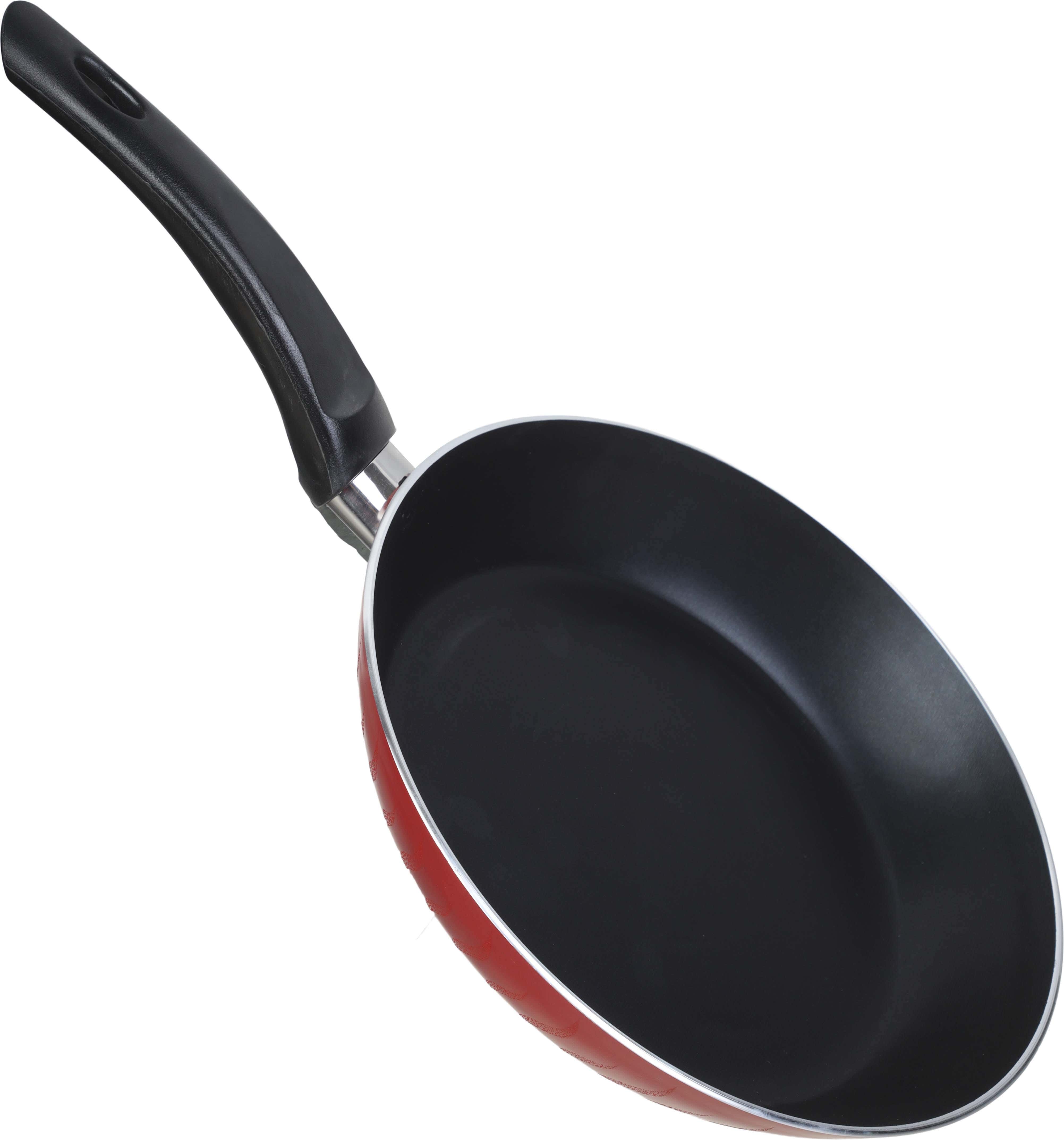 Trueval Teflon Frying Pan, 26 cm - Red