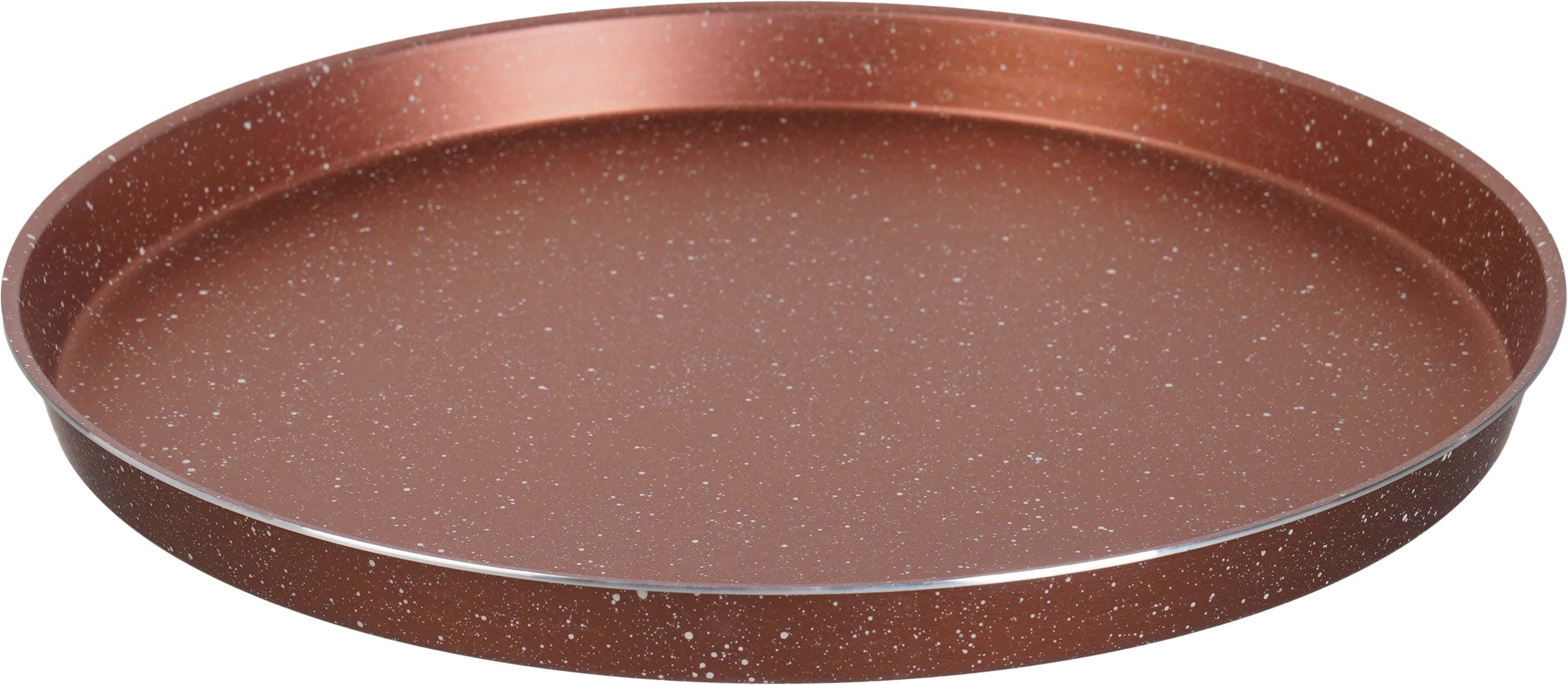 Trueval Teflon Pizza Tray, 32 cm - Copper