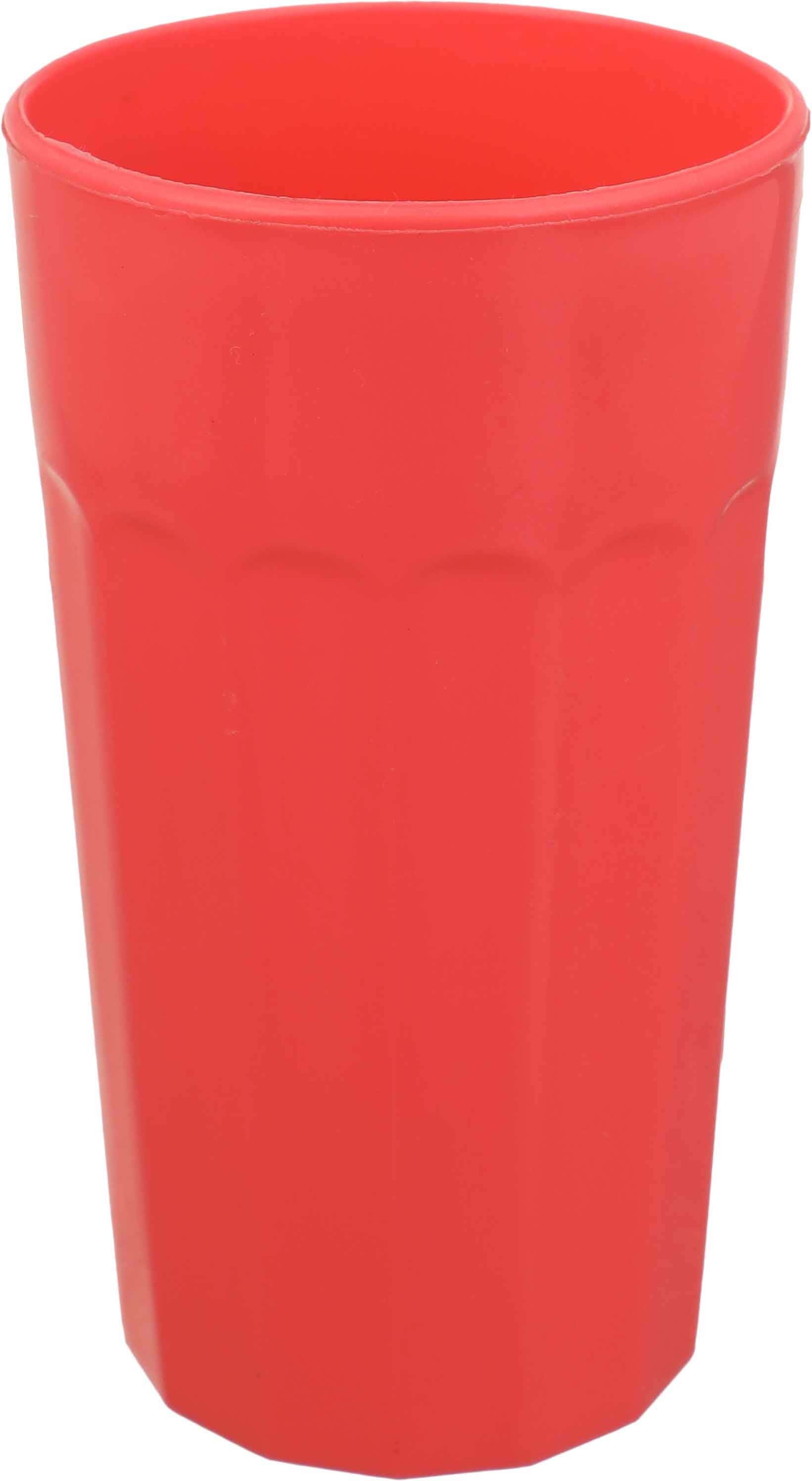 EL Hoda Plastic Cup, 330 ml - Light Red