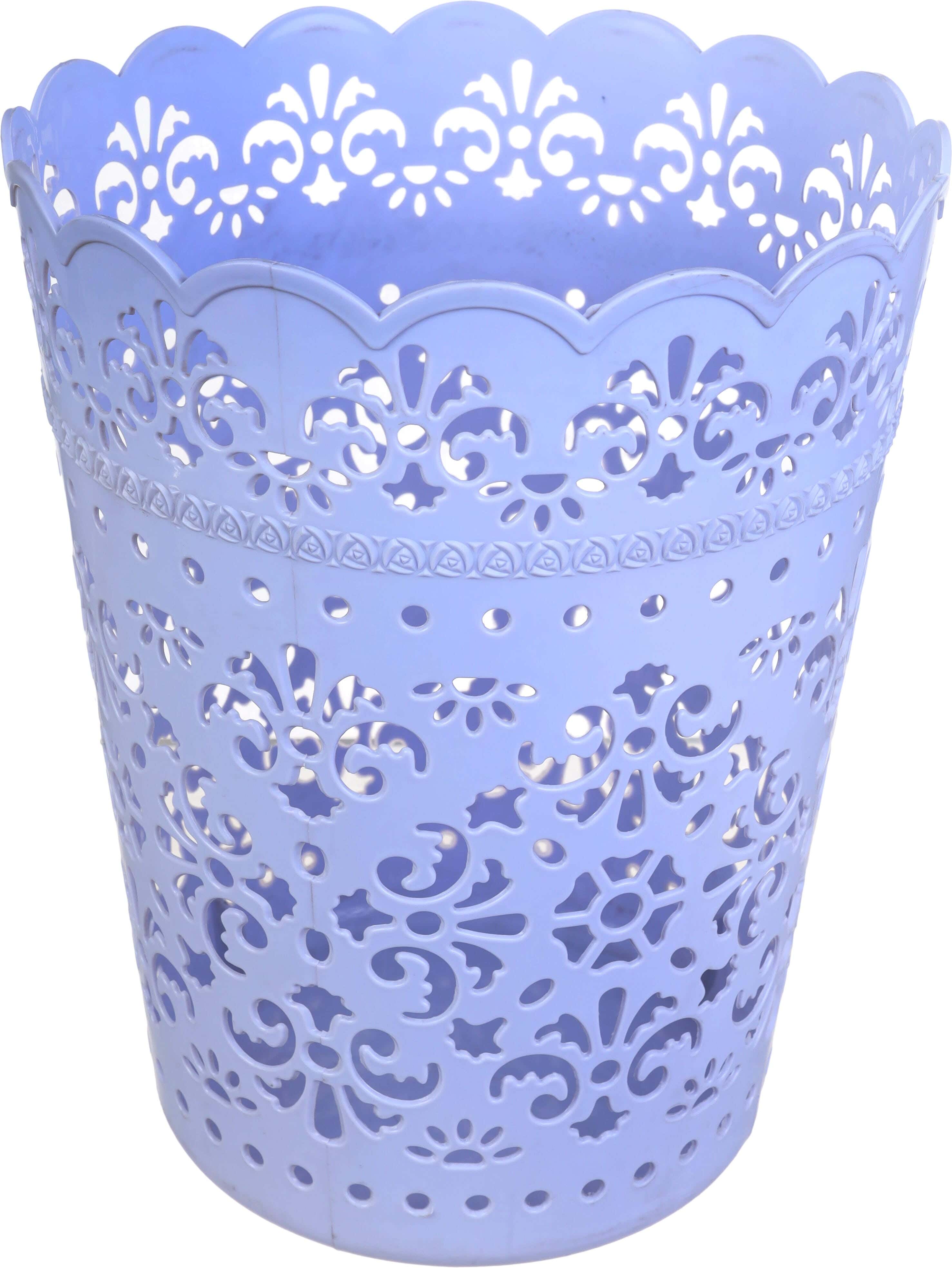 Al Wataneya Plastic Decorative Trash Bins, 30 cm - Light Mauve