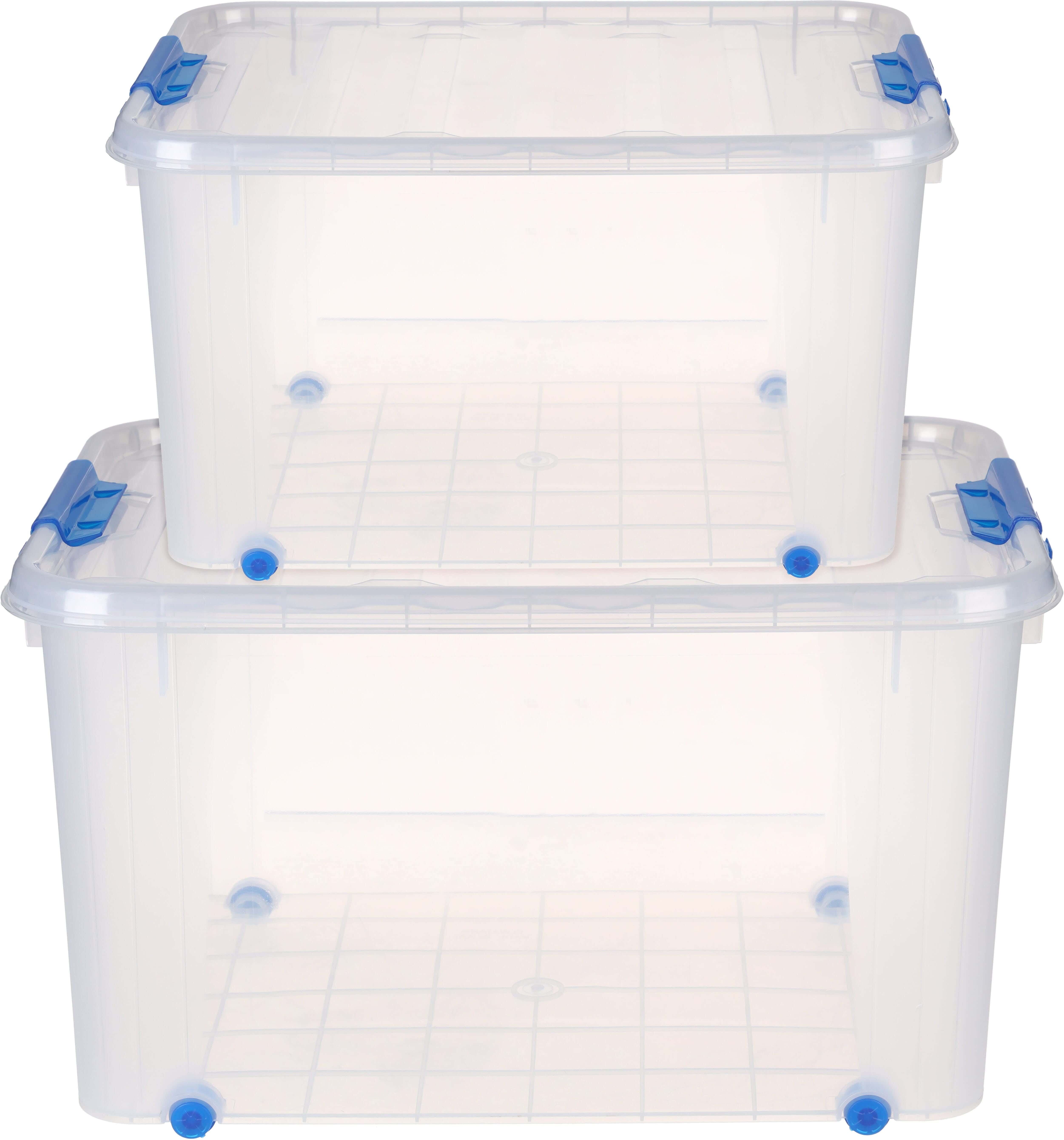 Al Wataneya Plastic Storage Box, 30 litre - Clear