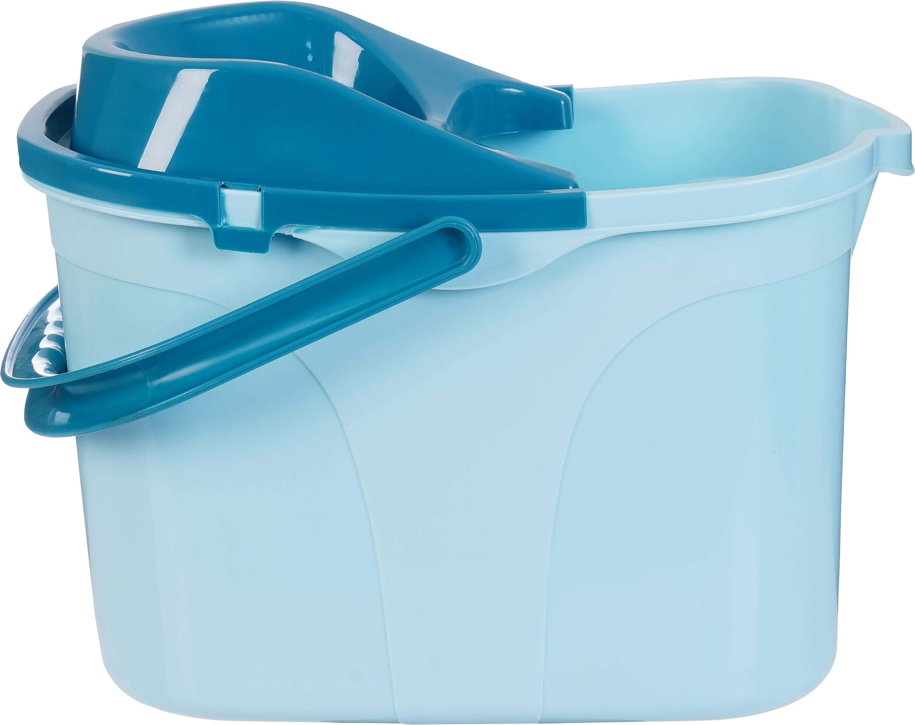 Al Wataneya Plastic Bucket, 40×25 cm - Light Blue Turquoise