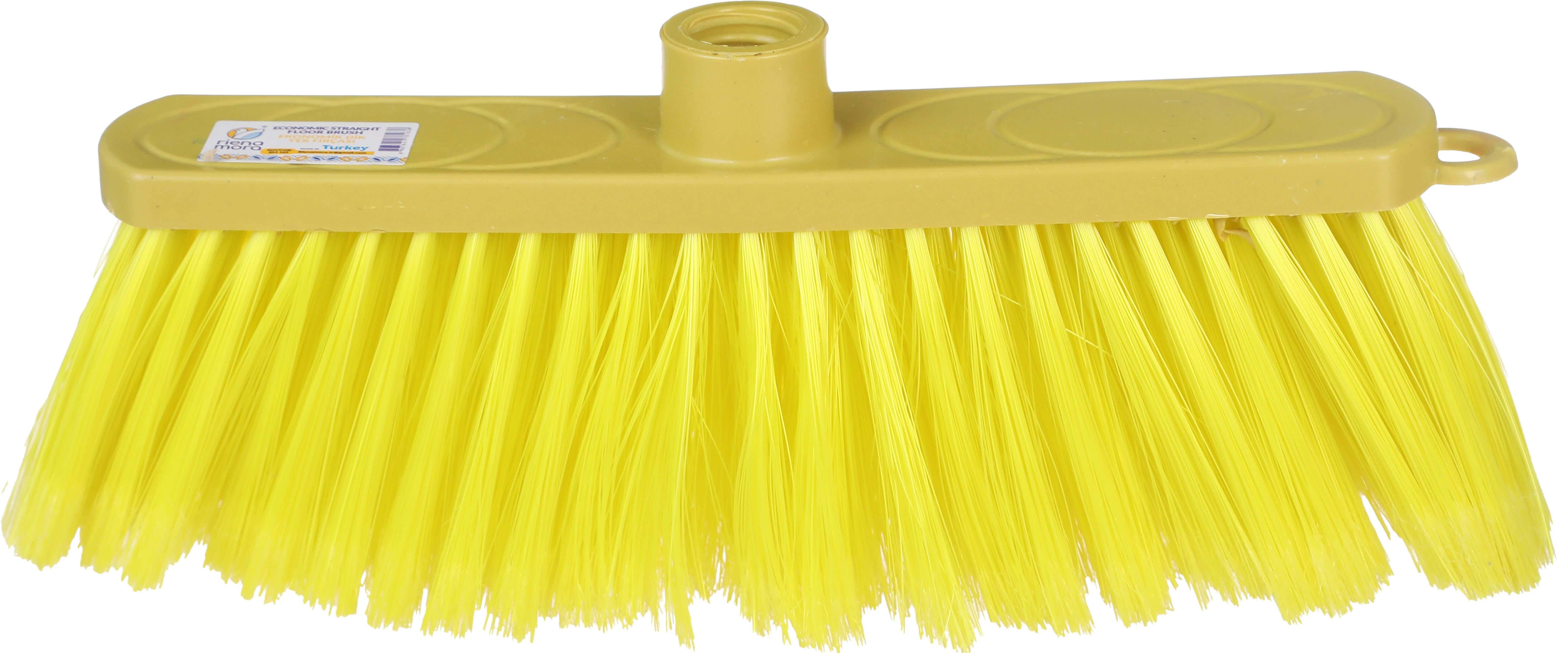 Rienamora Plastic Floor Cleaning Brush, 25 cm - Yellow