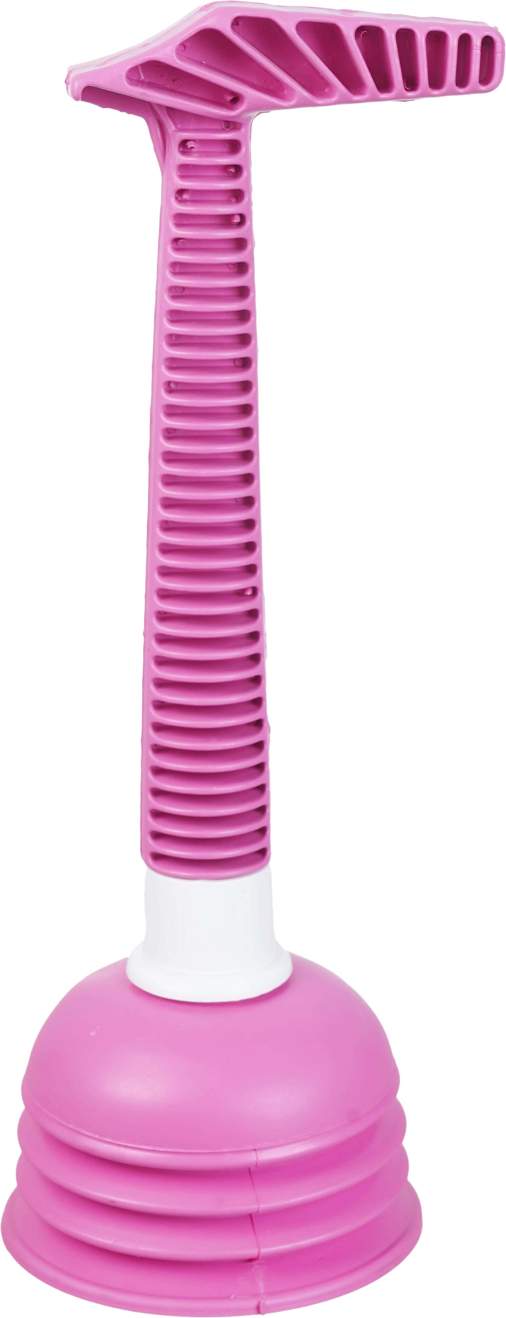 El Helal & Star Plastic Plunger, 33 cm - Pink White