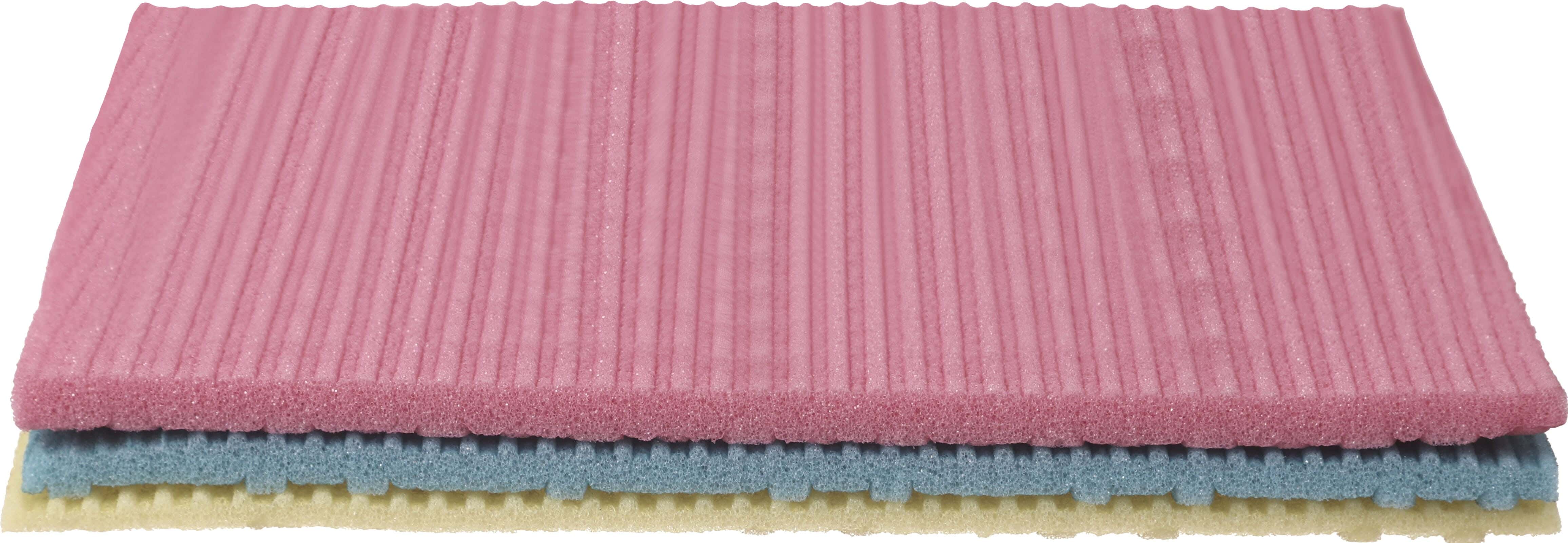 Beba Cleaning Sponge Set, 3 Pieces, 17.5×20 cm - Multicolor