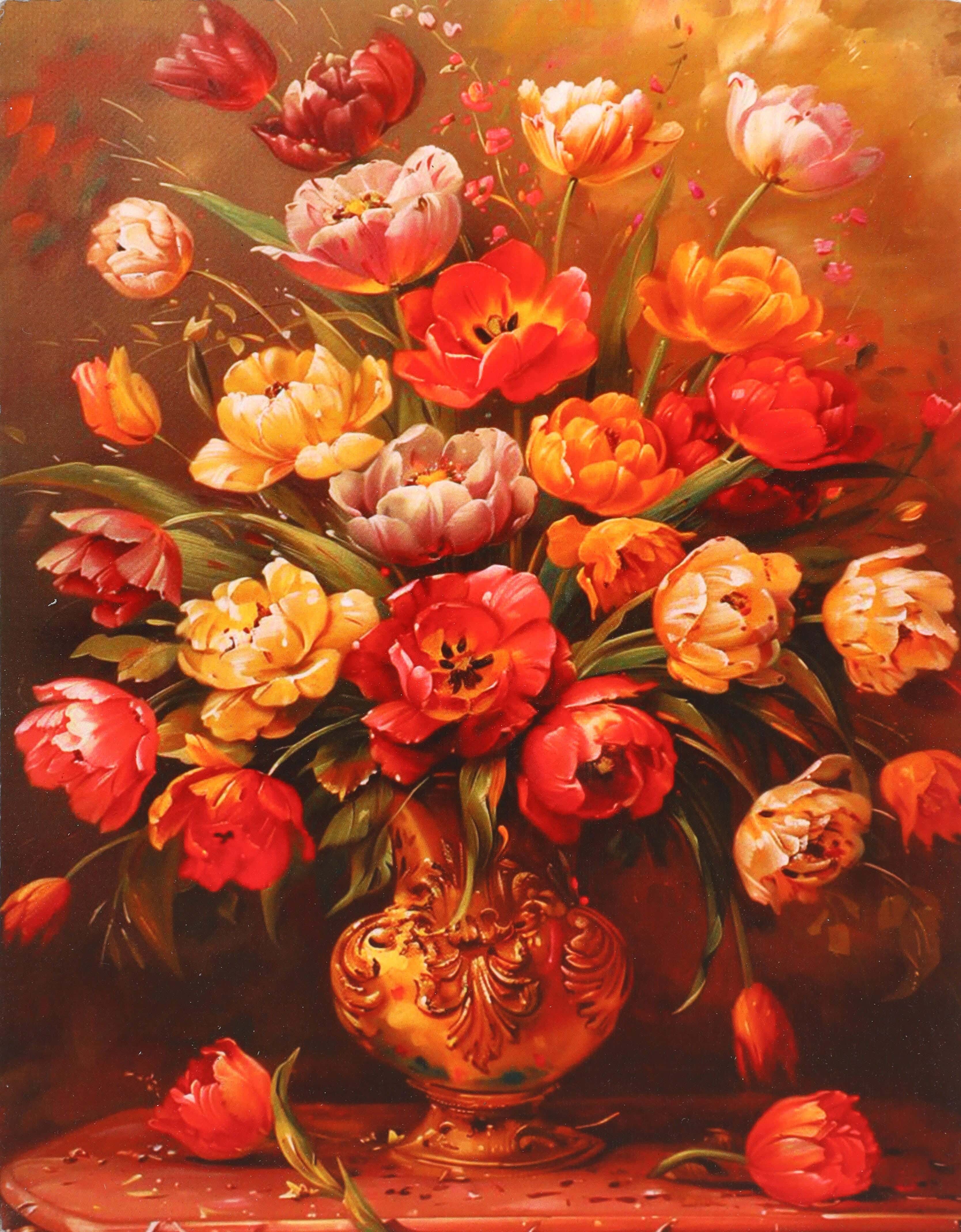 Modern Wooden Painting, 20×15 cm - Multicolor