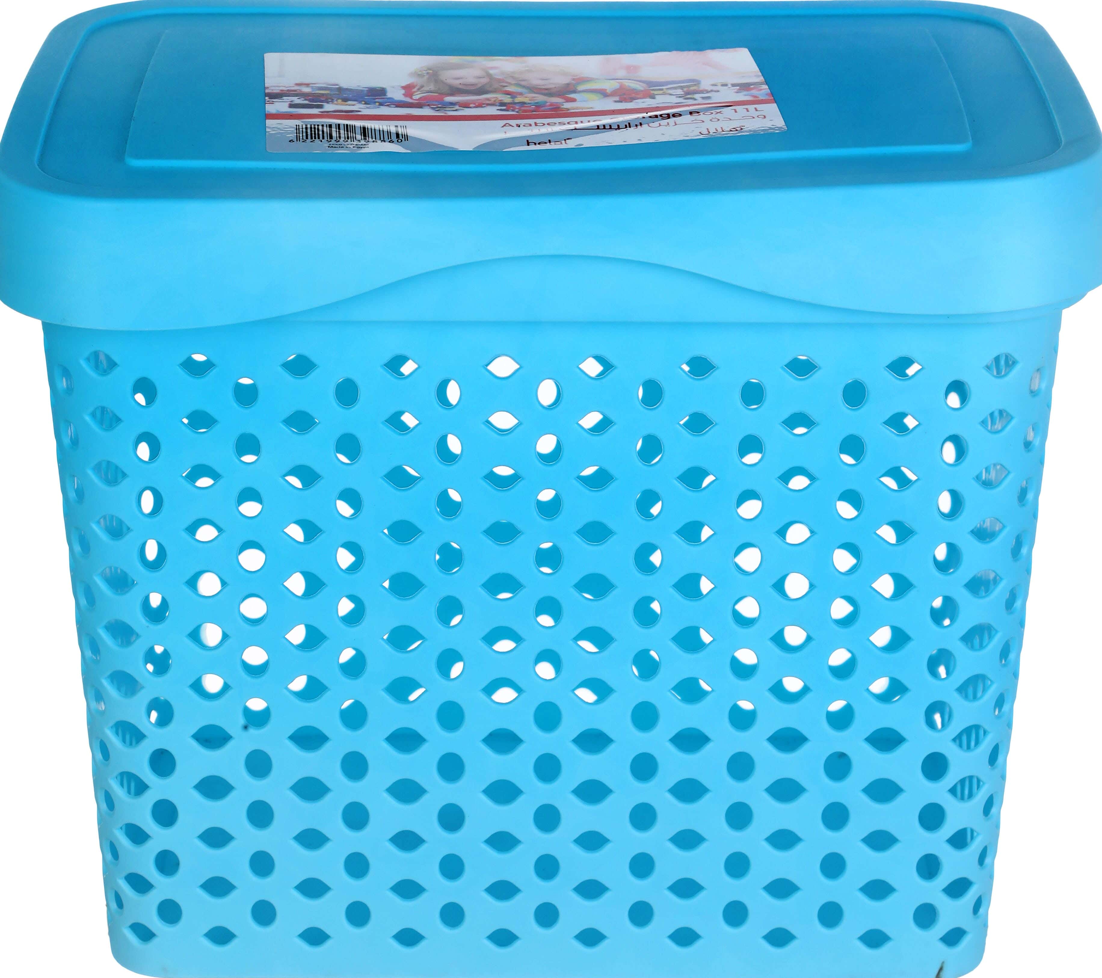 El Helal & Star Plastic Storage Box, 11 Liter - Turquoise