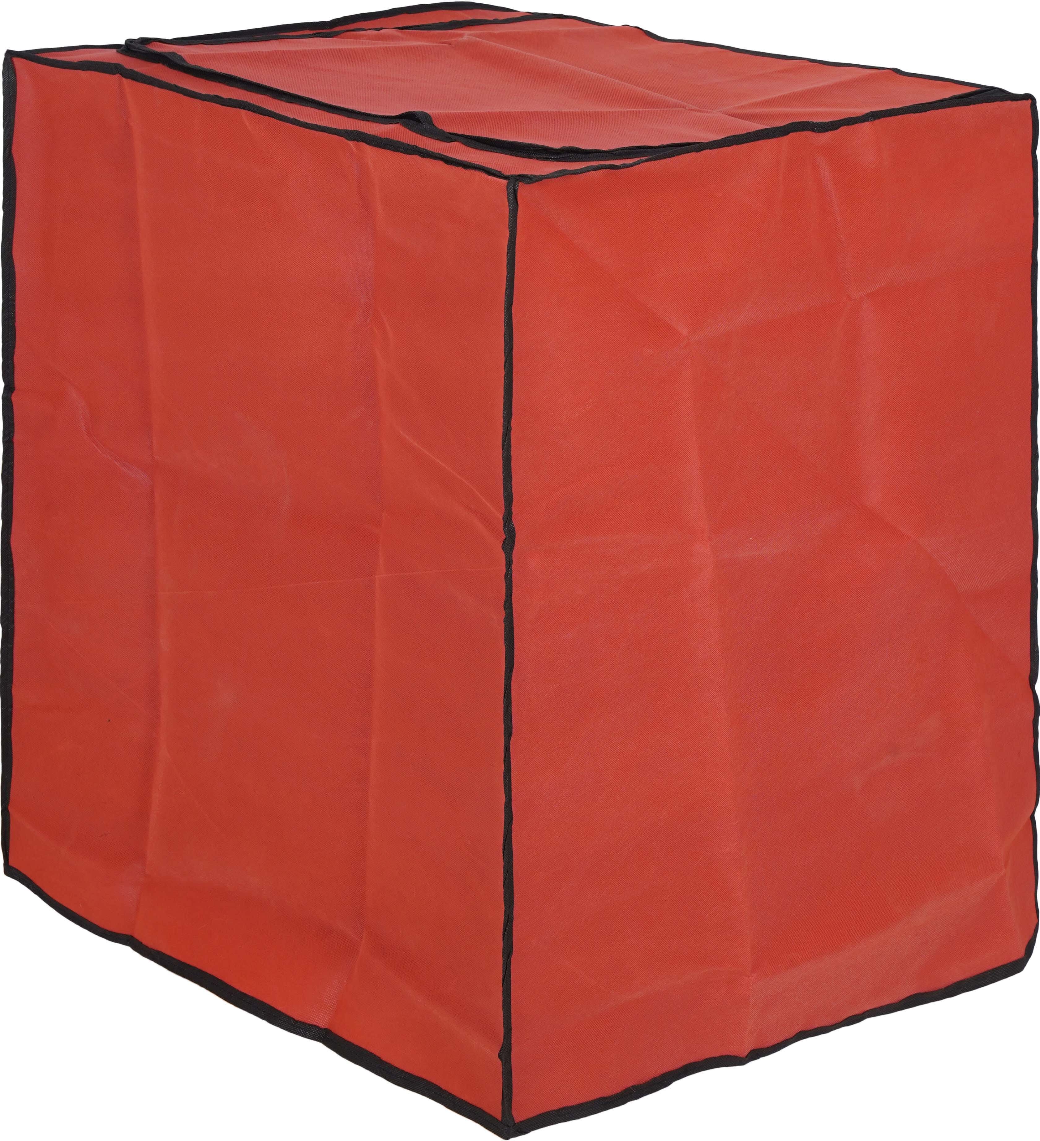 Beba Satin Top Automatic Washing Machine Cover, 10 kg - Red