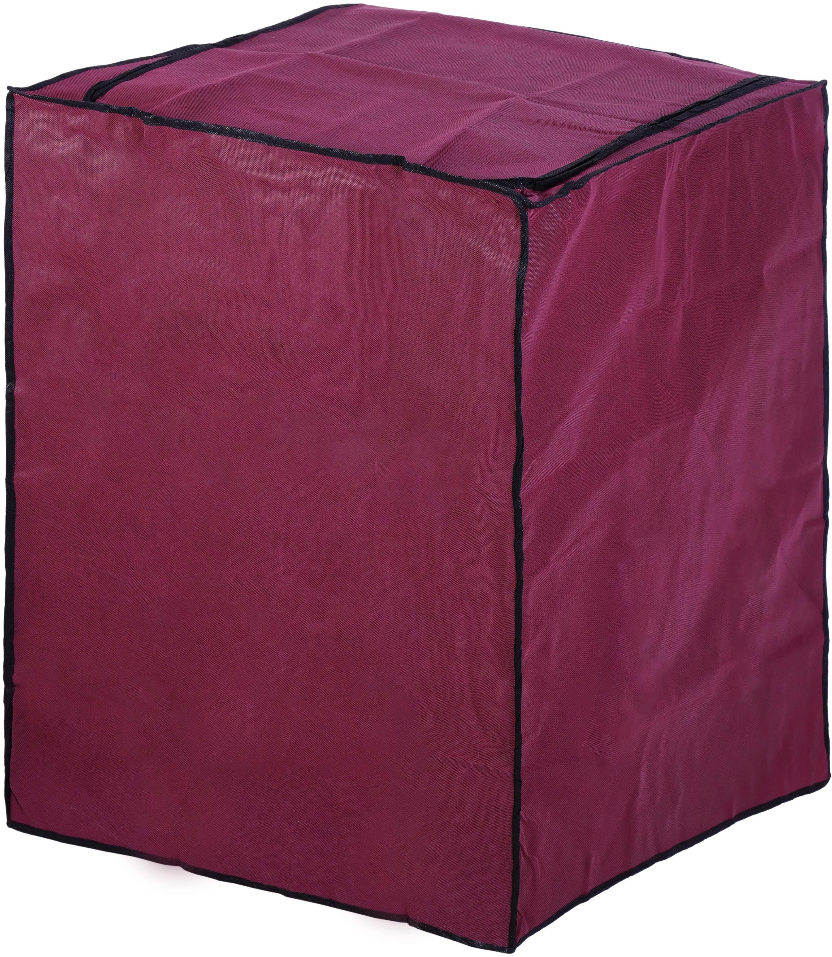 Beba Satin Top Load Washing Machine Cover, 15-16 kg - Dark Red