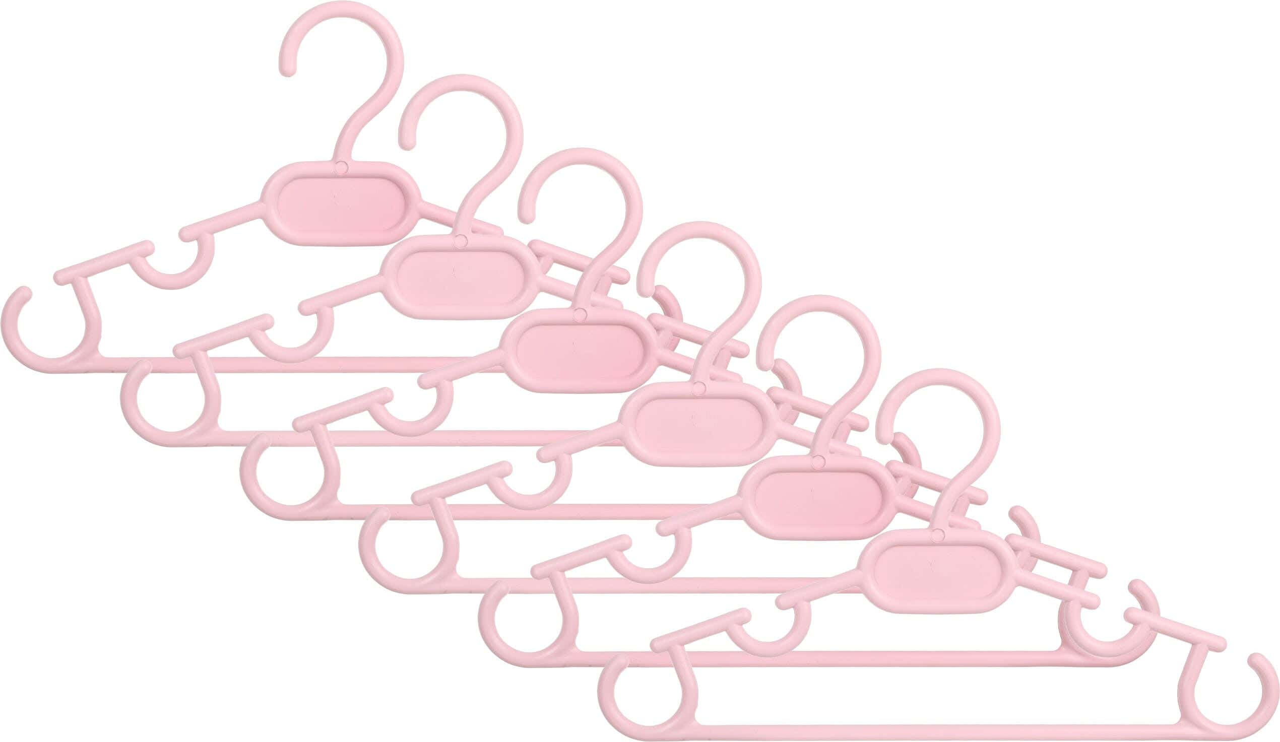 El Hoda Clothes Hanger Set for Kids, 6 Pieces, 28 cm - Rose