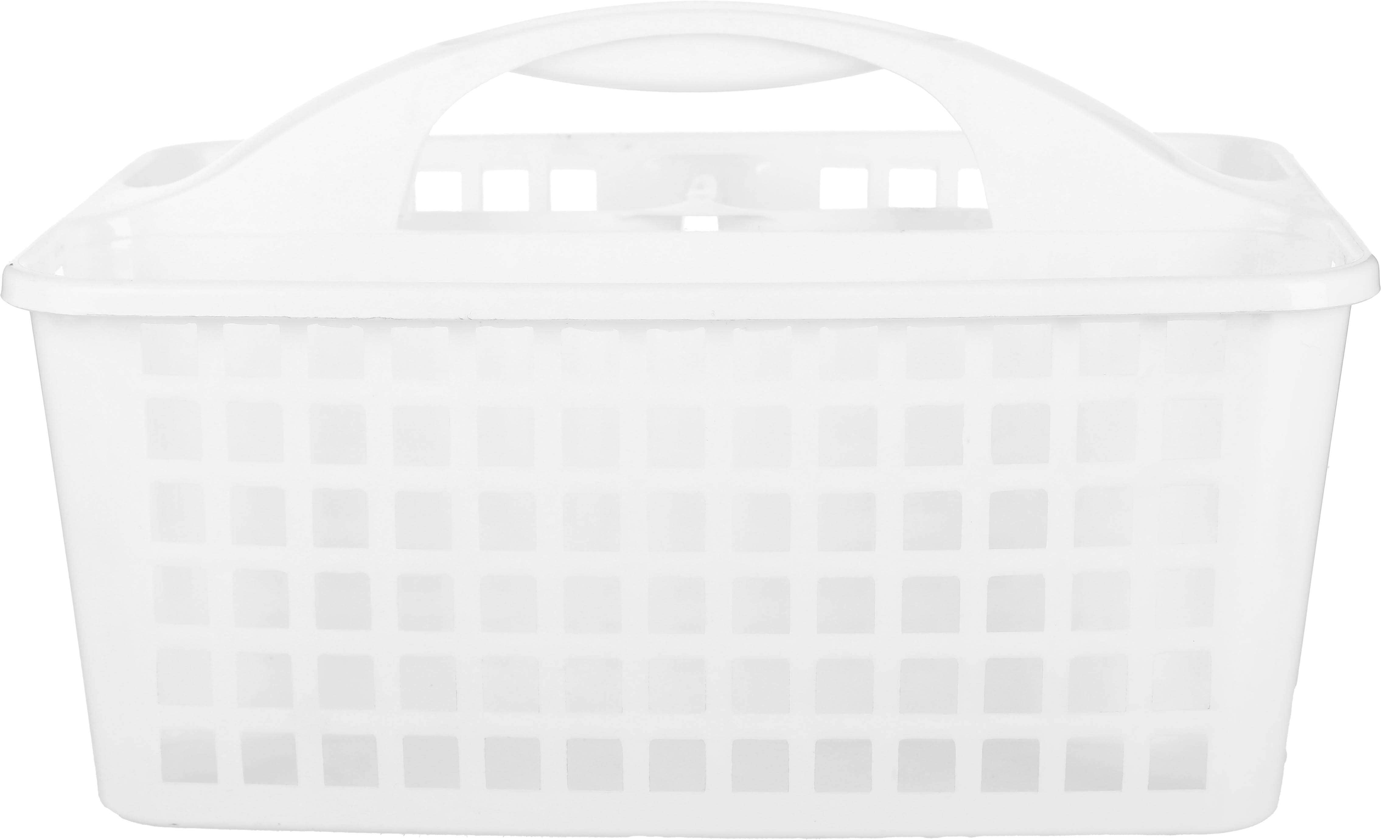 Elite Plastic Forks and Spoons Organizer, 3 Eyes, 25×32 cm - White