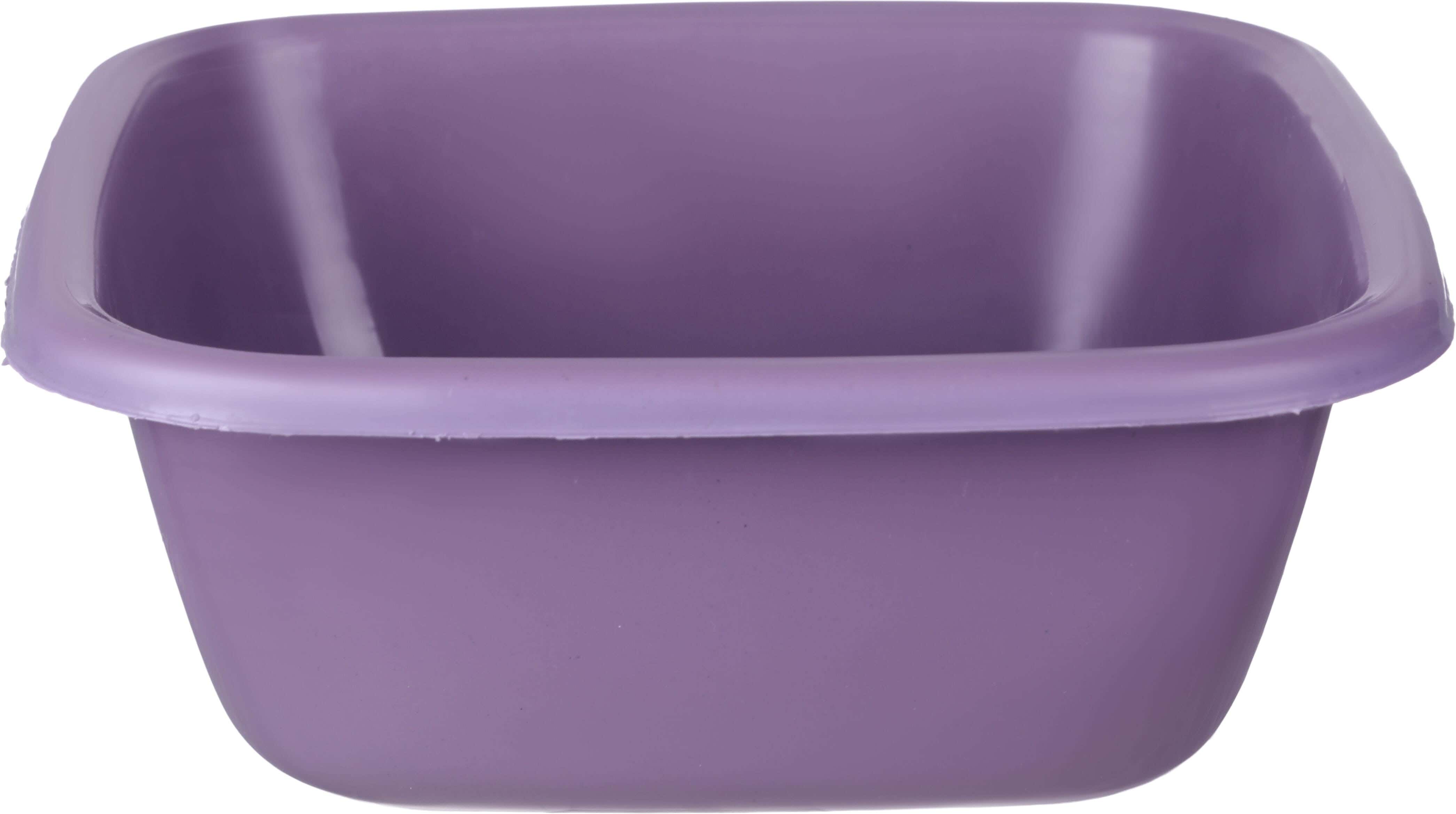 El Hoda Plastic Square Washing Dish, 3 Litre - Mauve