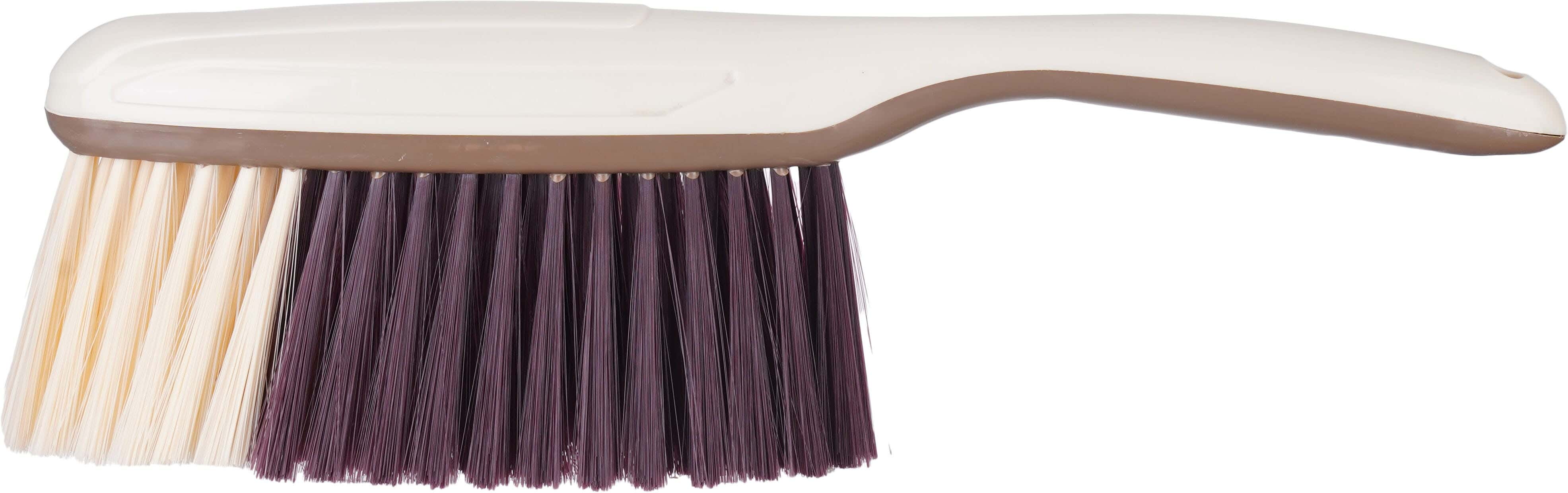 Plastic Cleaning Brush,with Handle, 35 cm - Beige Brown