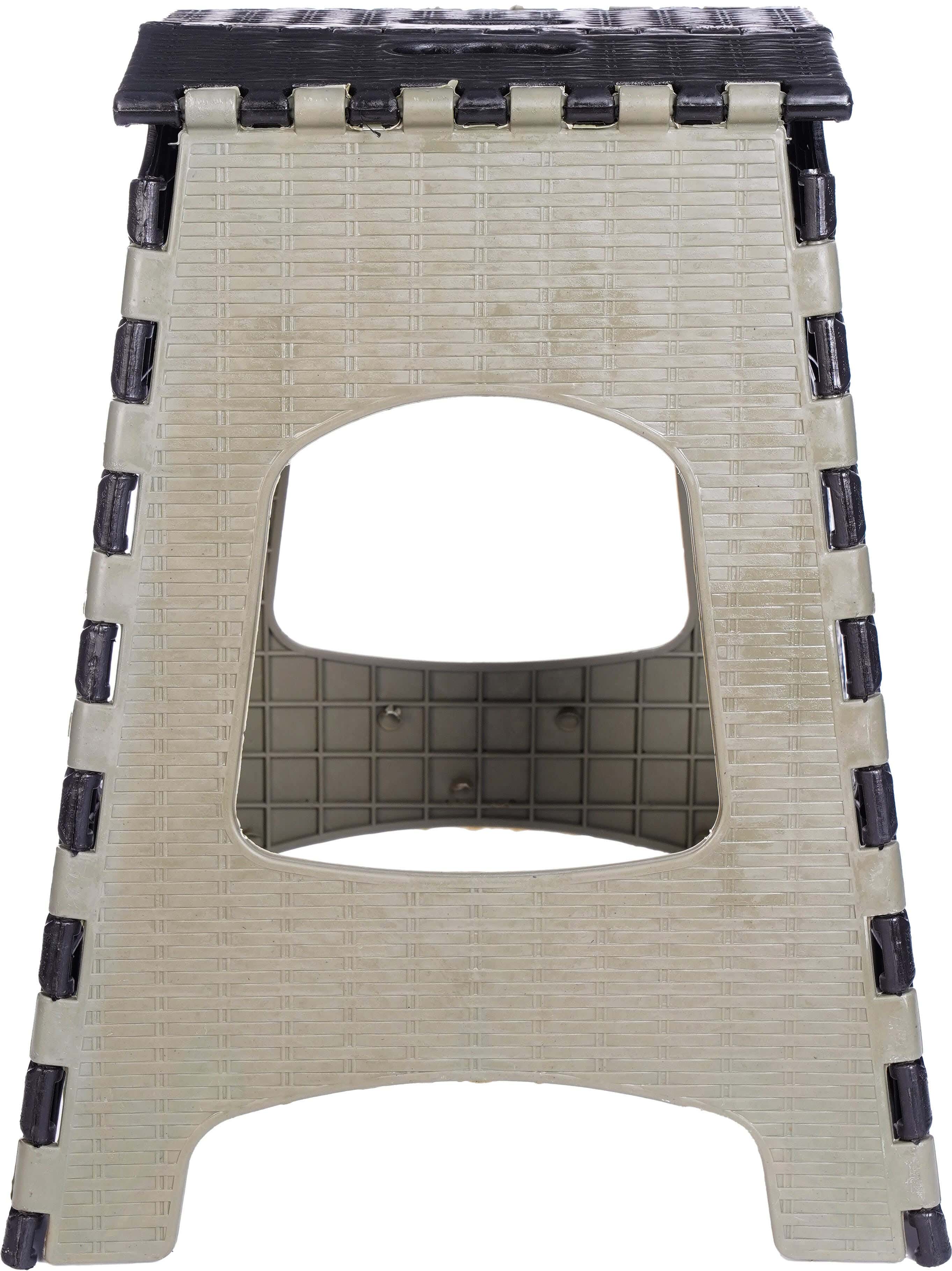 Plastic Folding Chair, 44×27×23 cm - Olive Black