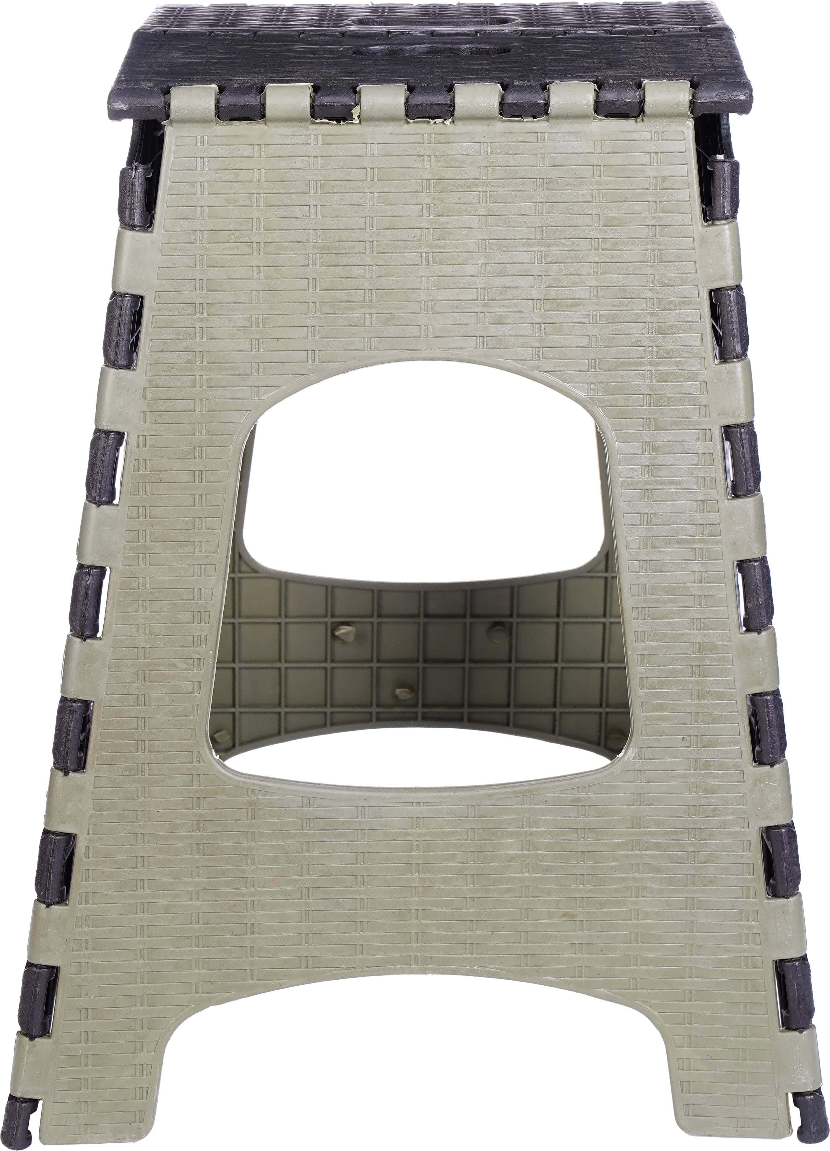 Plastic Folding Chair, 44×27×23 cm - Olive Black