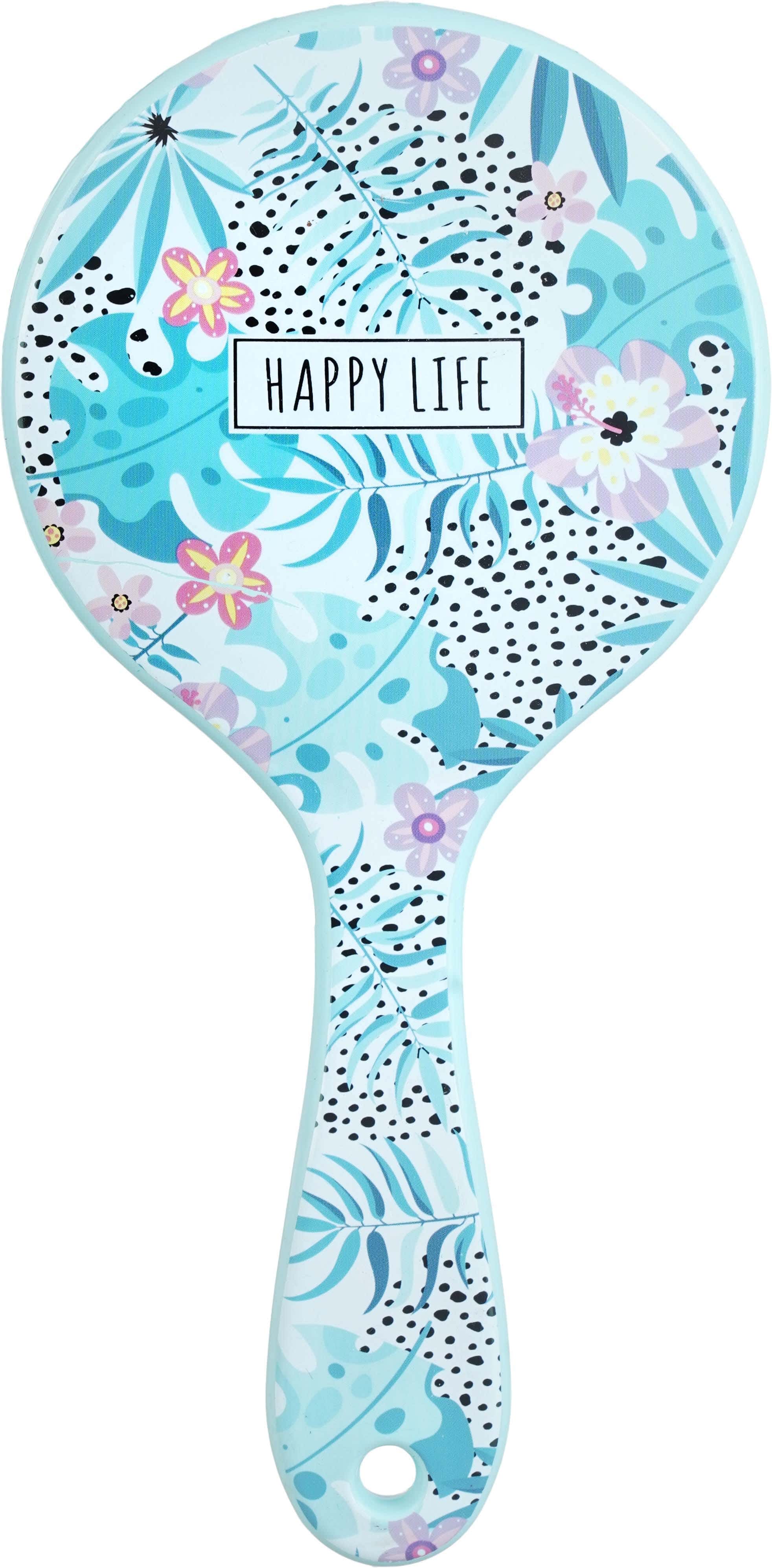Plastic Round Hair Brush, 21.5×10 cm - Multicolor