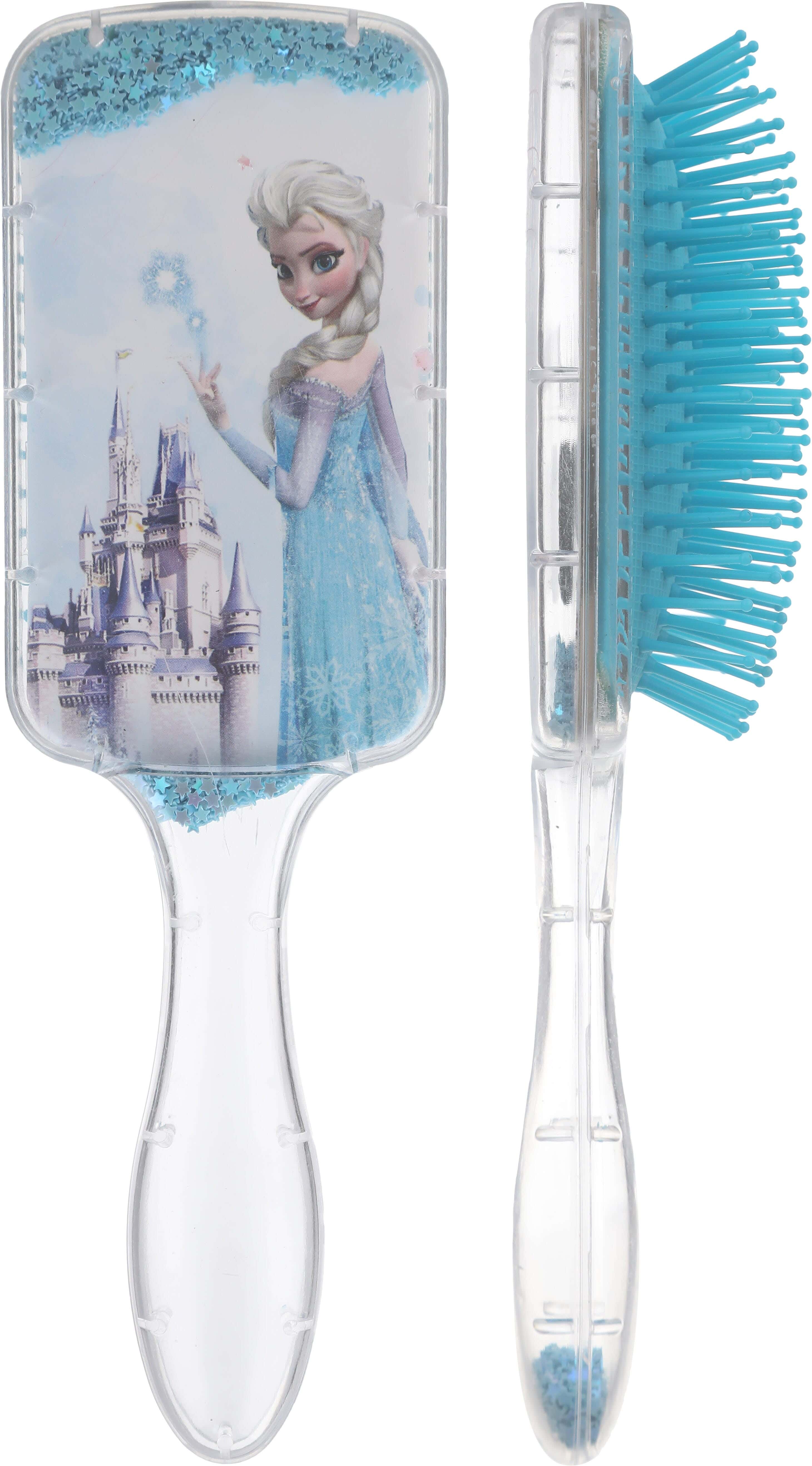 Bonita Plastic Rectangular Hair Brush, 20×6.5 cm - Clear Turquoise