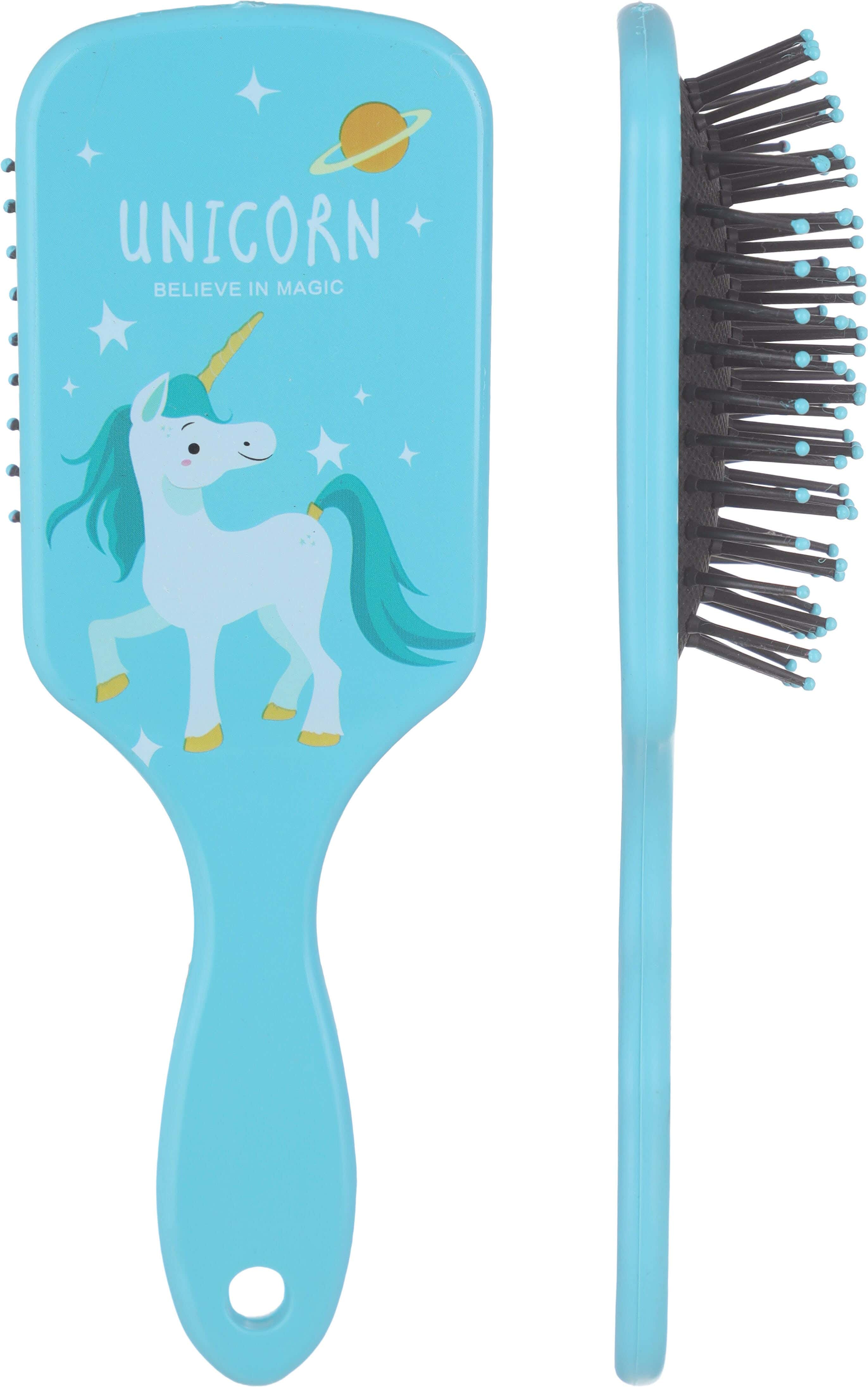 Plastic Hair Brush for Girls, 18×5.8 cm - Light Blue