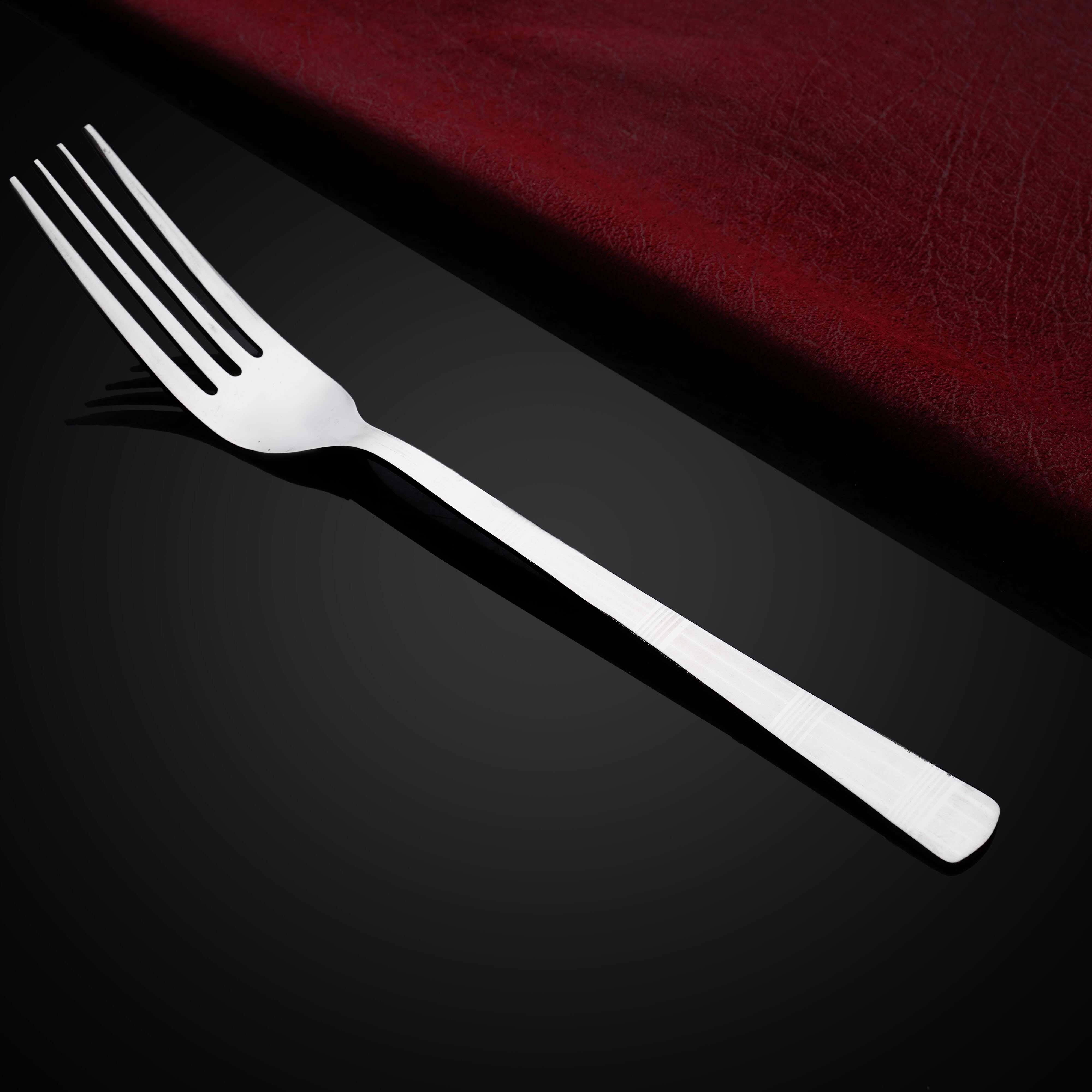 Top One Stainless Steel Serving Fork, 2.50 mm, 28 cm - Silver