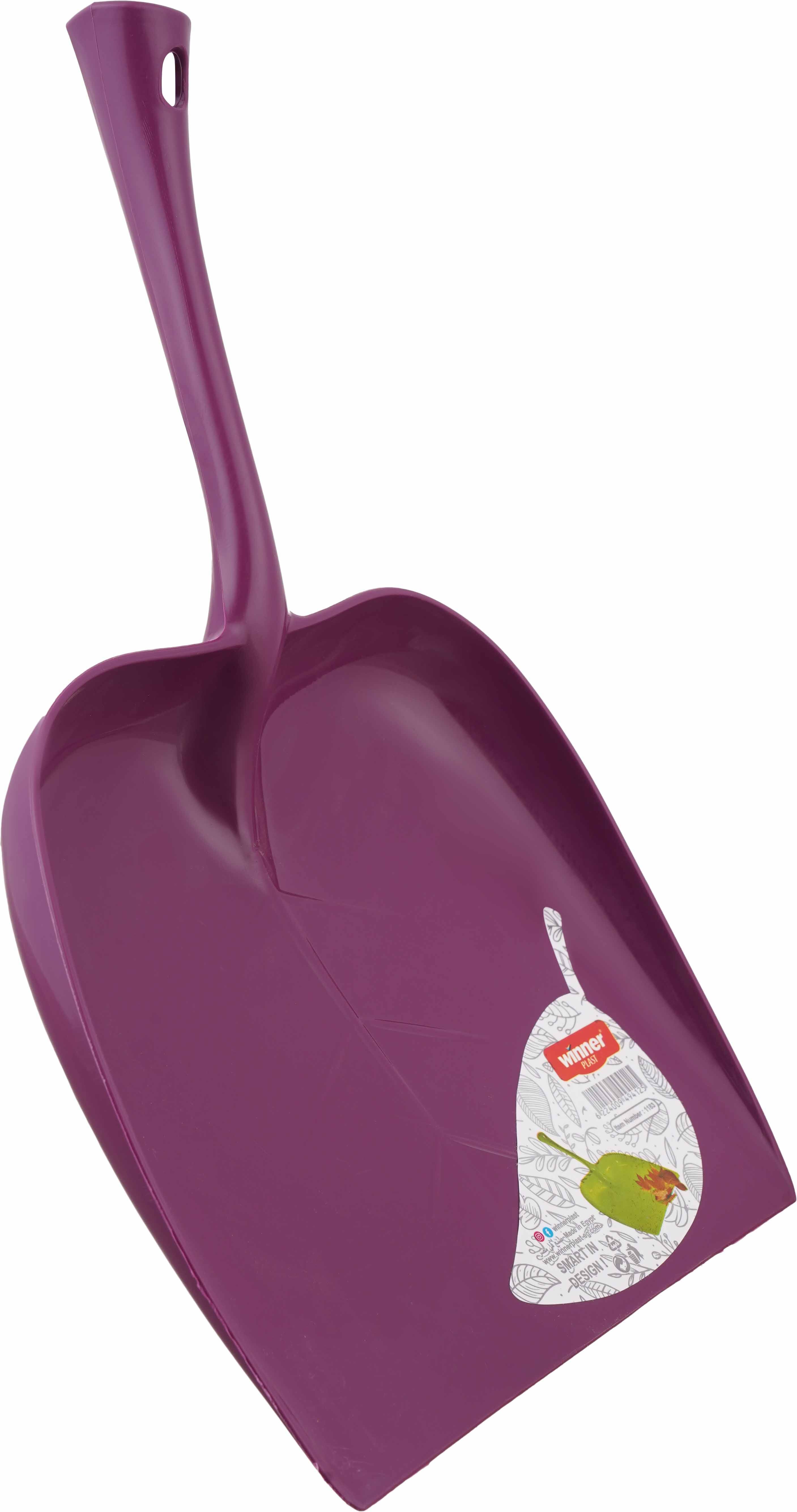 Winner Plast Plastic Shovelwith Handle Leaf-Shaped, 37 cm - Purple