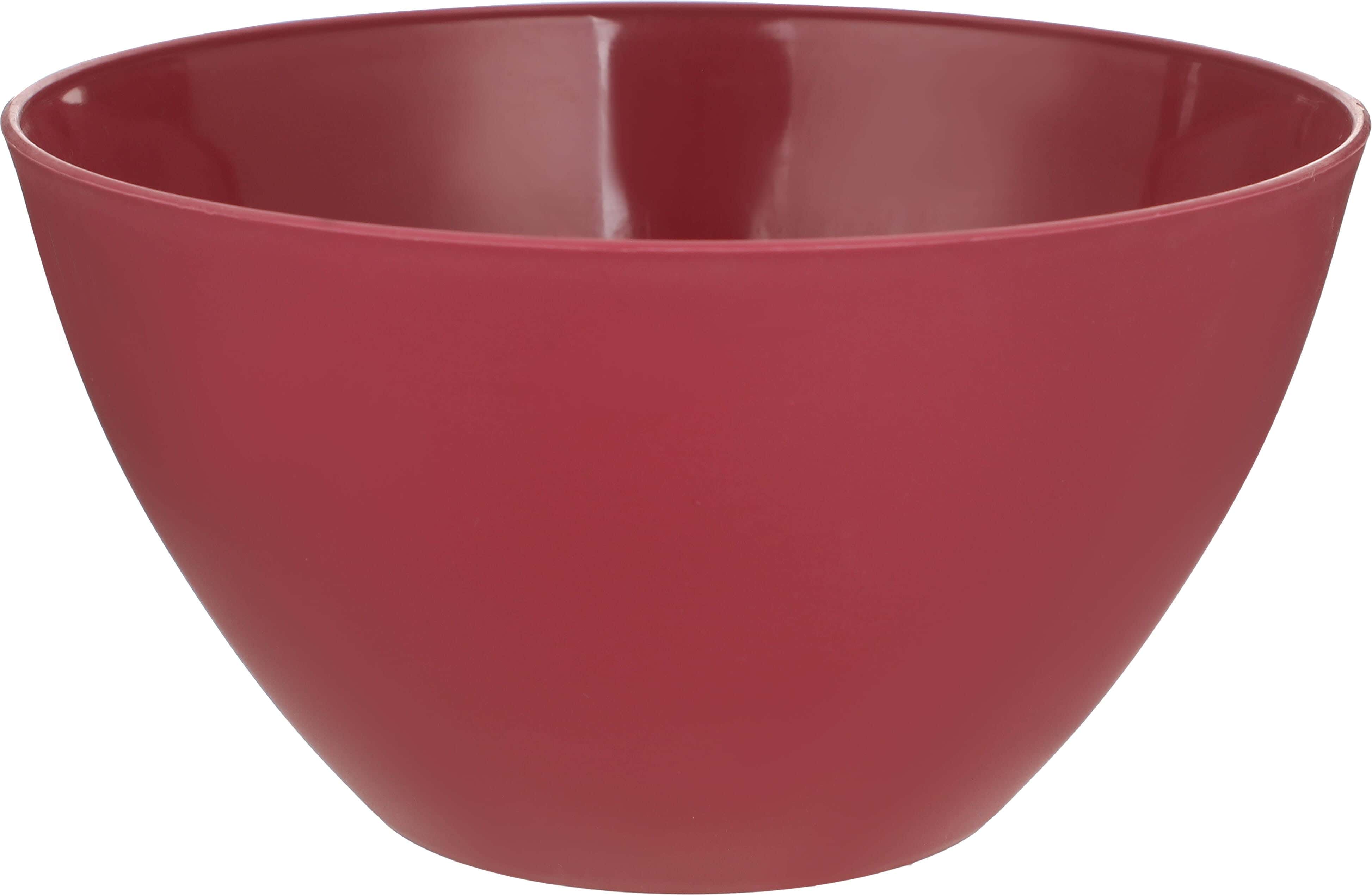 El Hoda Plastic Round Bowl, 4 Liter - Red