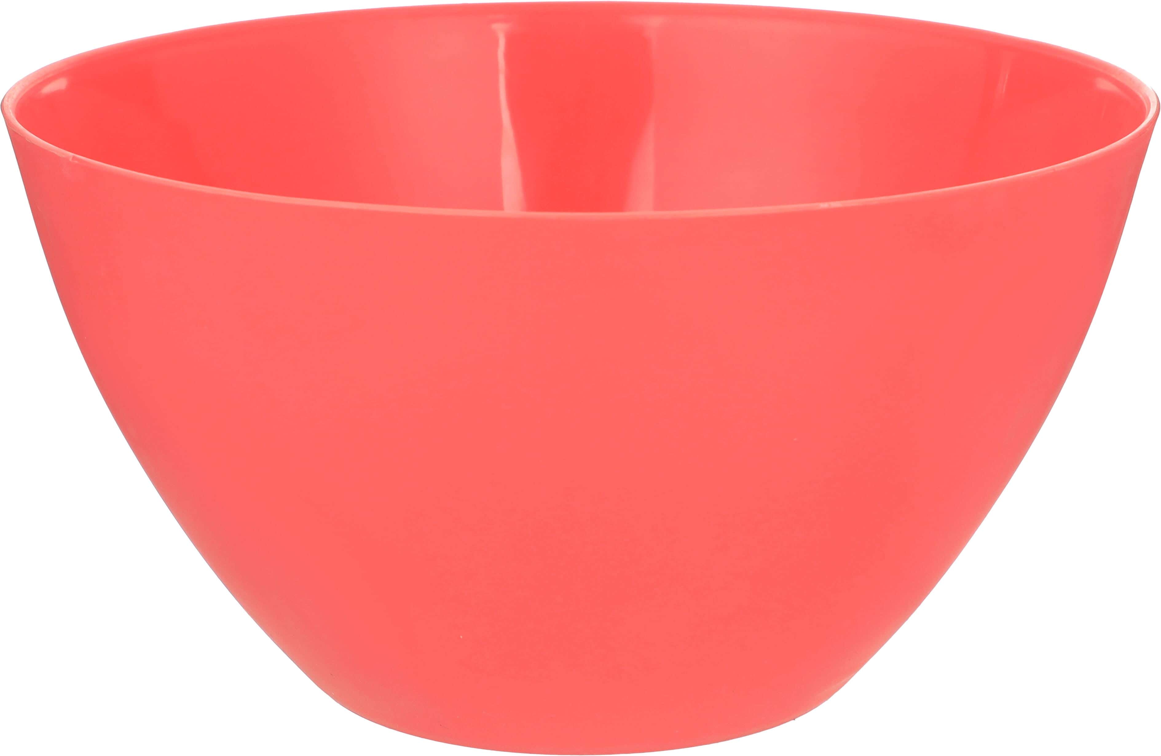 El Hoda Plastic Round Bowl, 4 Liter, Light Orange