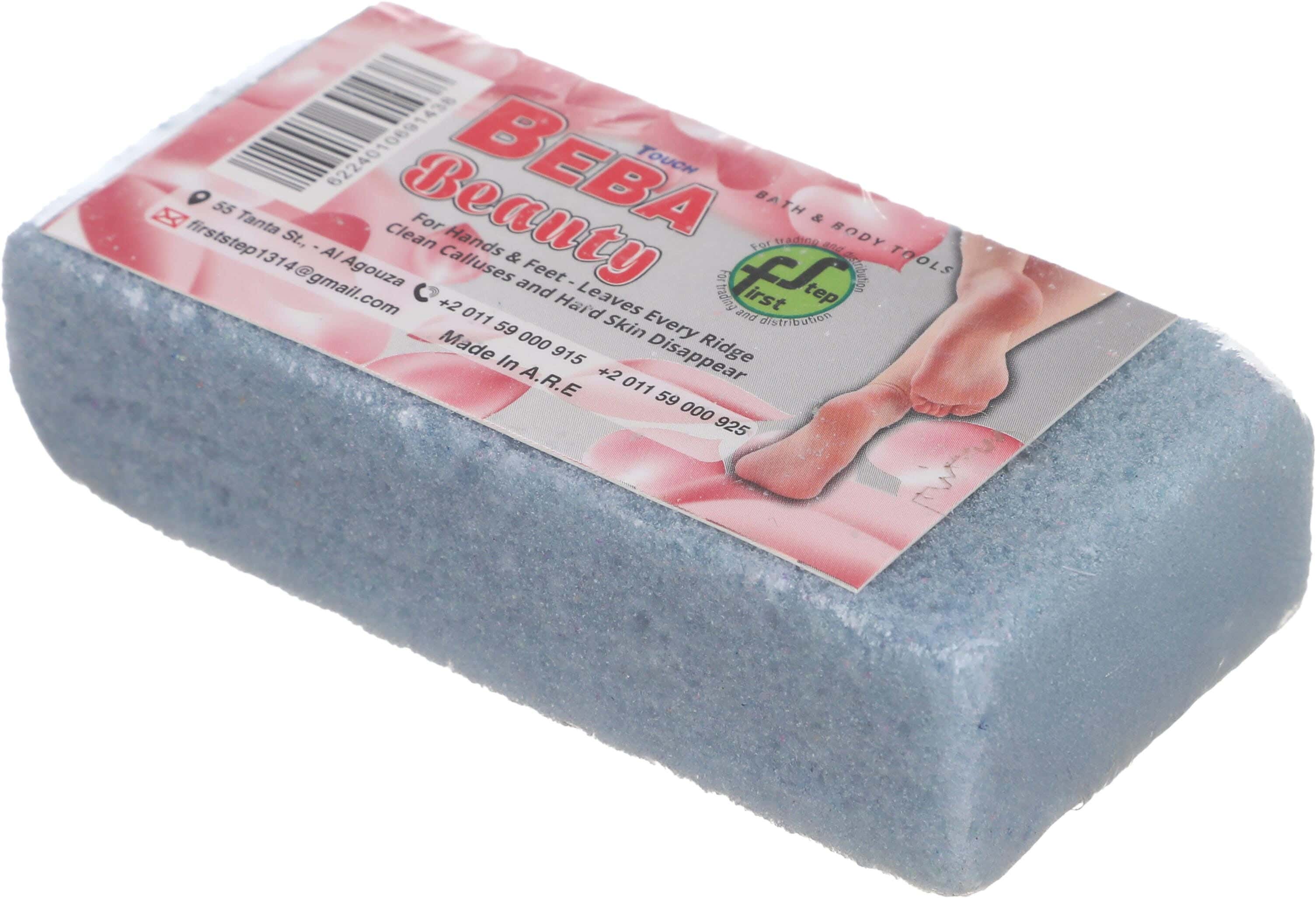 Beba Sponge Stone For Foot Care, 10×5 cm - Light Blue