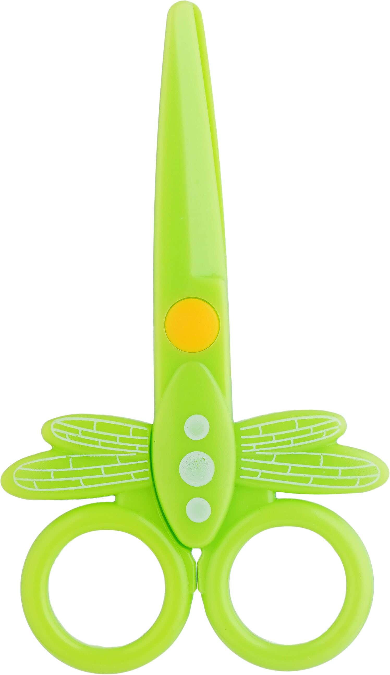 Plastic Small Kids' Scissors, 12 cm - Green