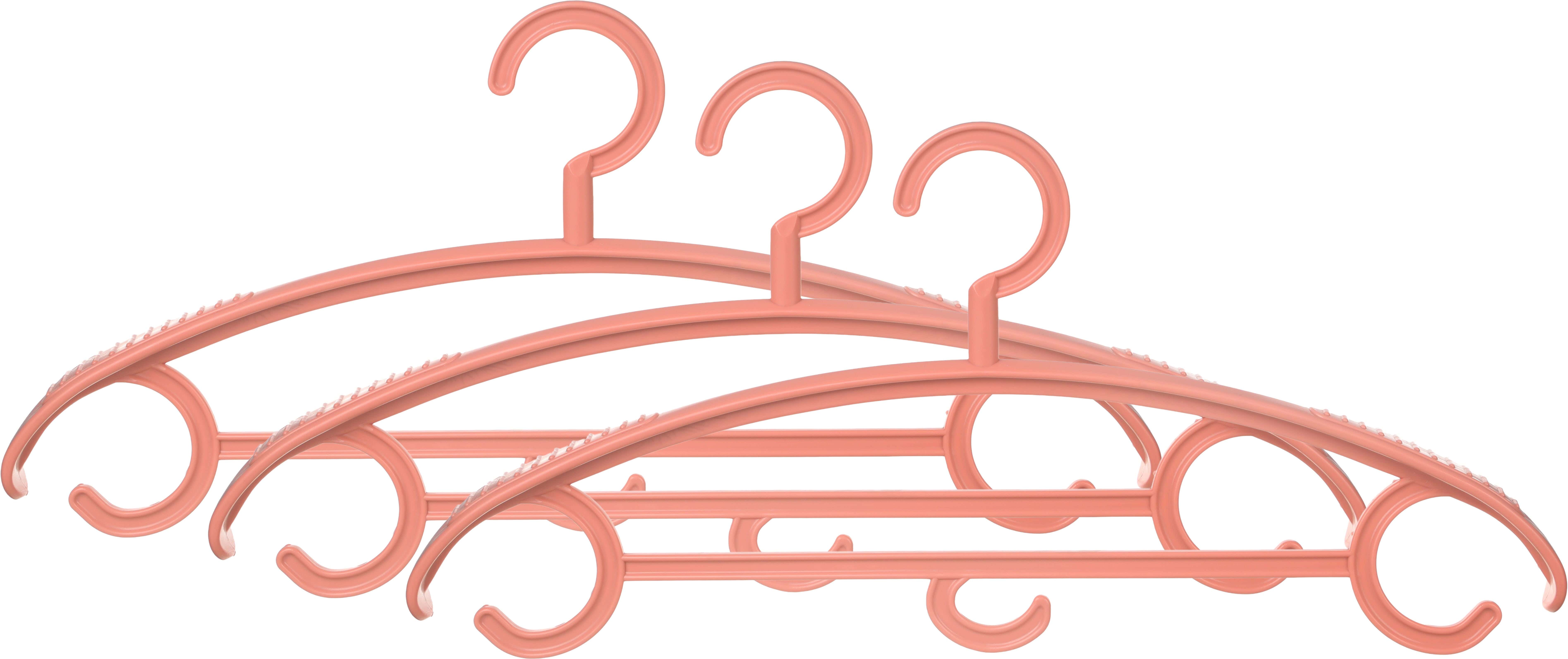 Elite Plastic Hangers Set, 3 Pieces, 41×20 cm - Cashmere